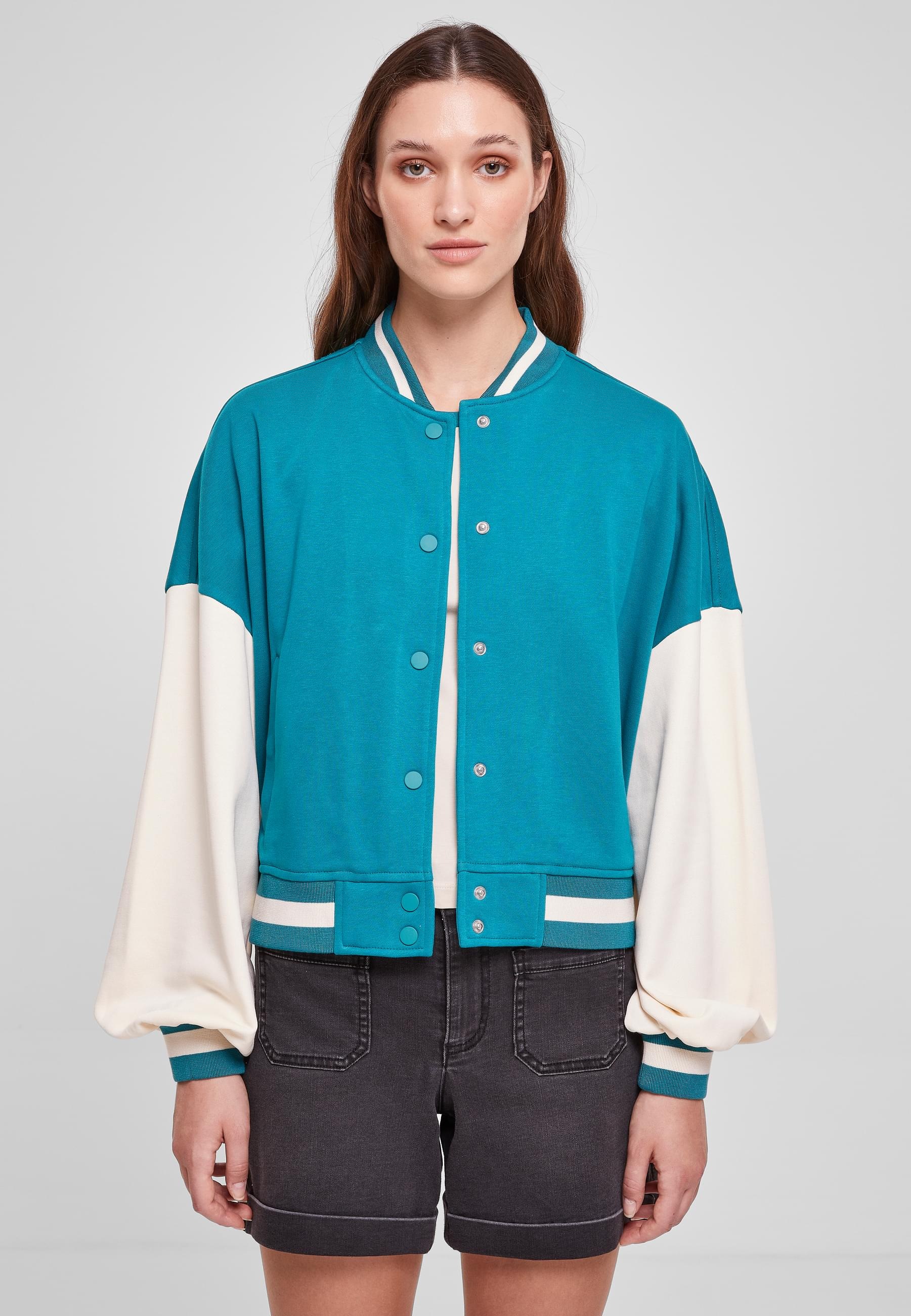 URBAN CLASSICS Collegejacke »Urban Classics Damen«, (1 St.), ohne Kapuze