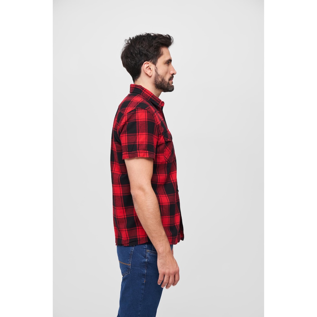 Brandit Langarmhemd »Brandit Herren Checkshirt Halfsleeve«, (1 tlg.)