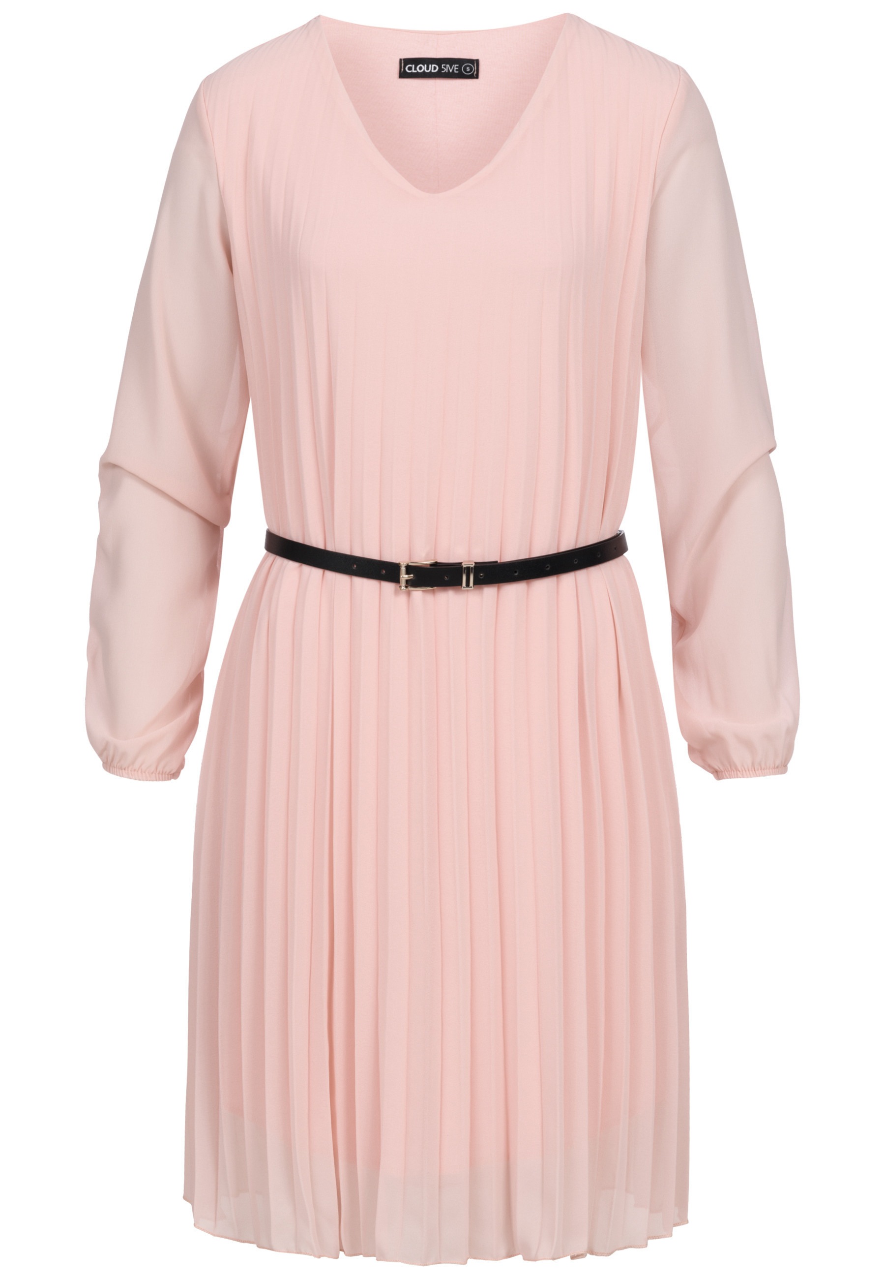 CLOUD 5IVE Shirtkleid "CLOUD 5IVE Cloud 5ive Pleated Dress with belt" 1 Stk. tlg.