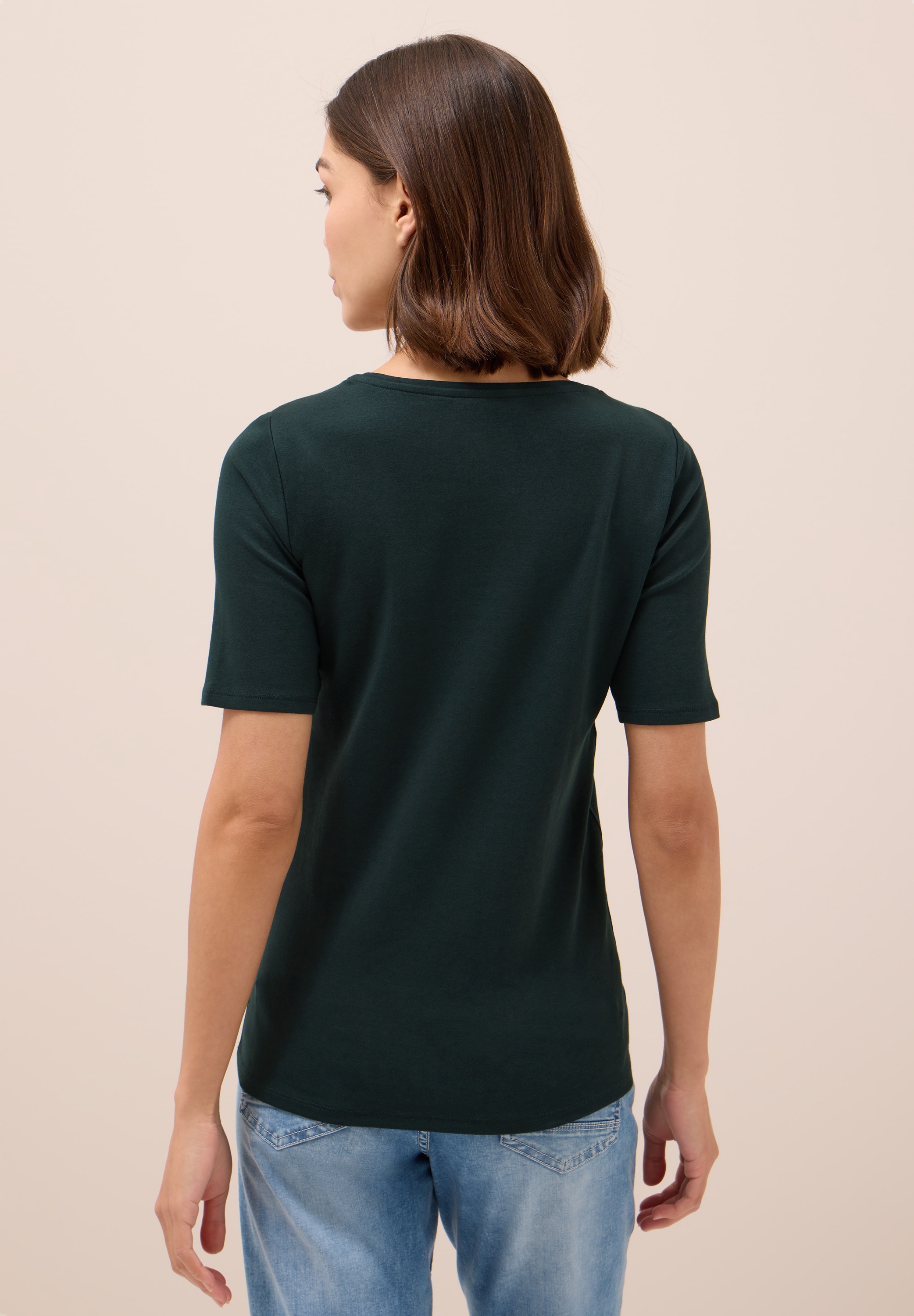Cecil T-Shirt, in Unifarbe günstig online kaufen