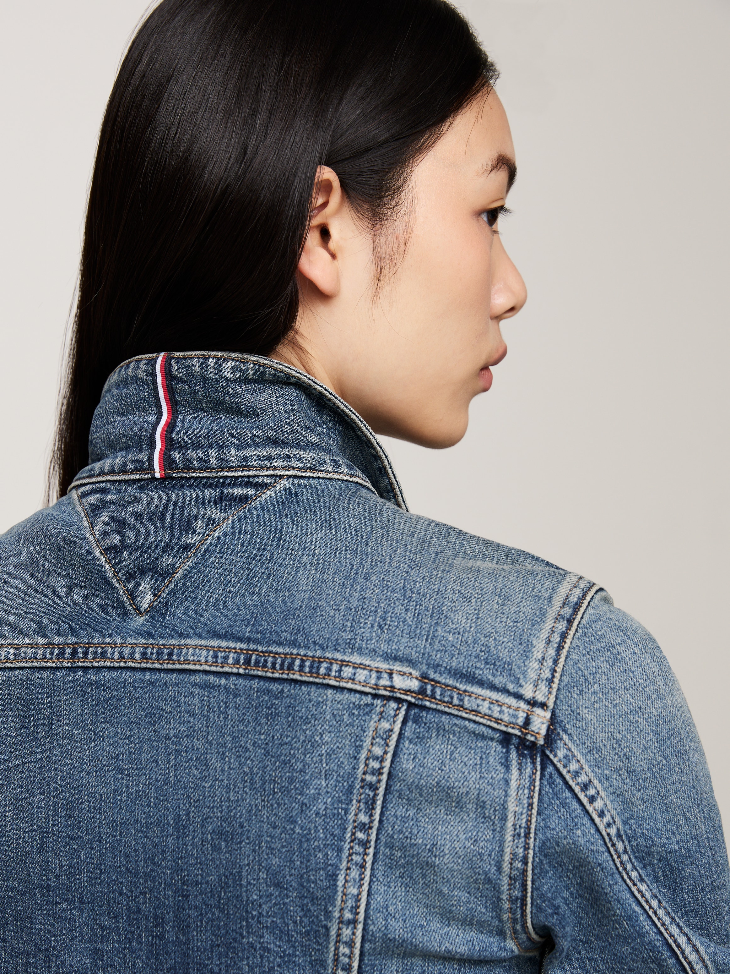 Tommy Hilfiger Jeansjacke, mit Logostickerei