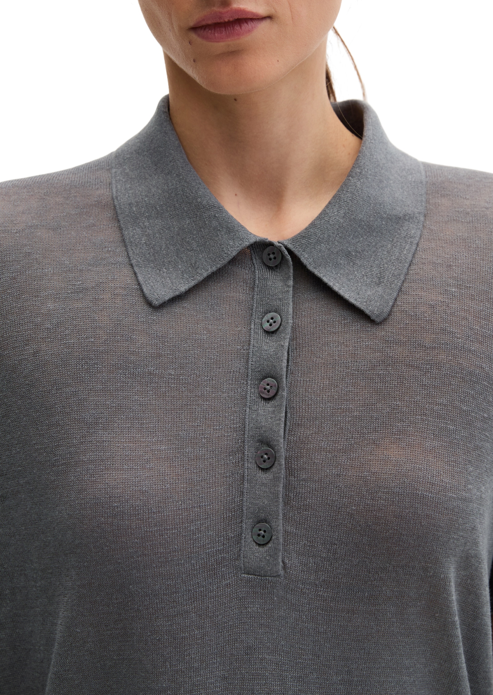 Marc O'Polo Polokragenpullover »aus reinem Leinen«
