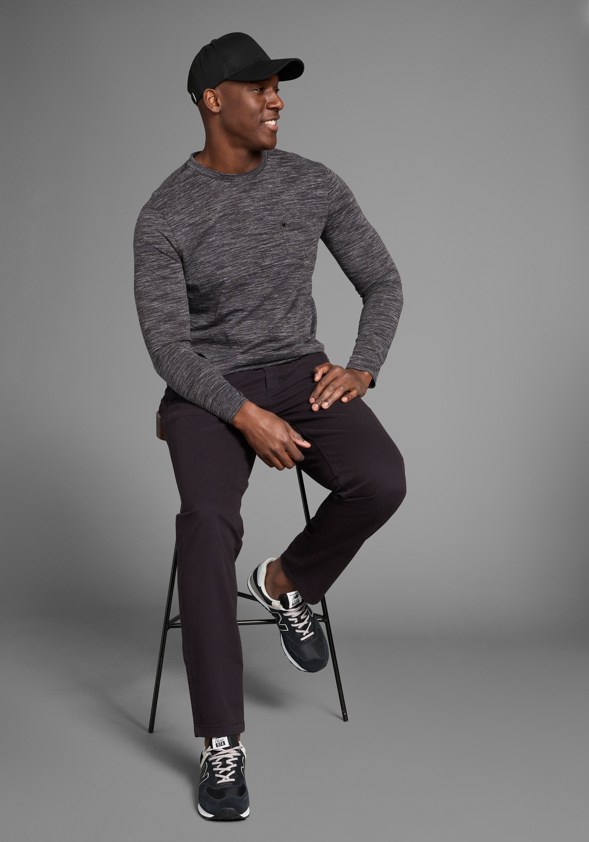 Bruno Banani Langarmshirt, Langarmshirt in schmaler Passform