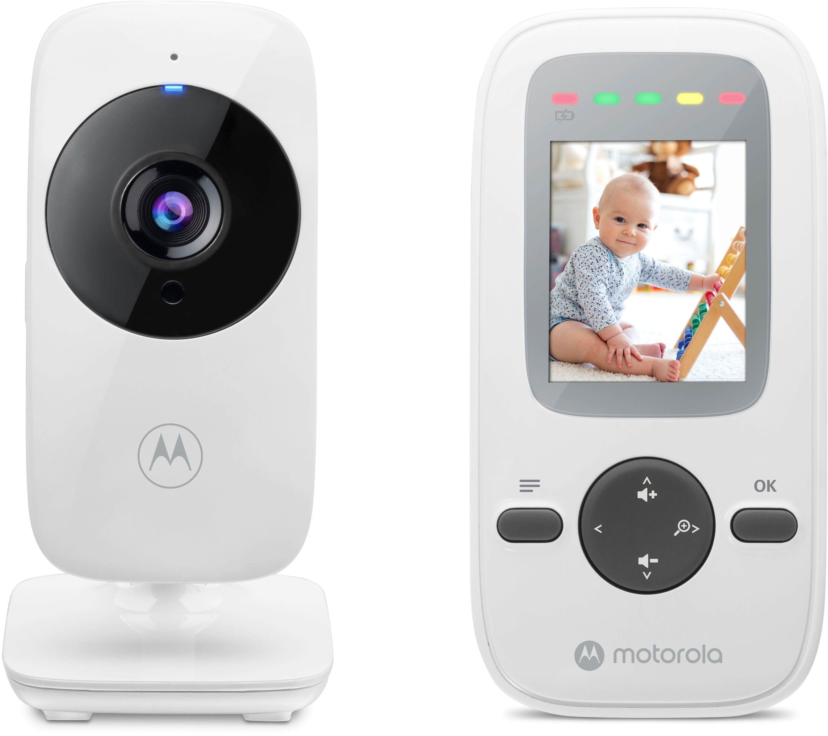 Babyphone MOTOROLA "Video Nursery VM481" Babyphones weiß Baby Babyphone 2-Zoll-Farbdisplay