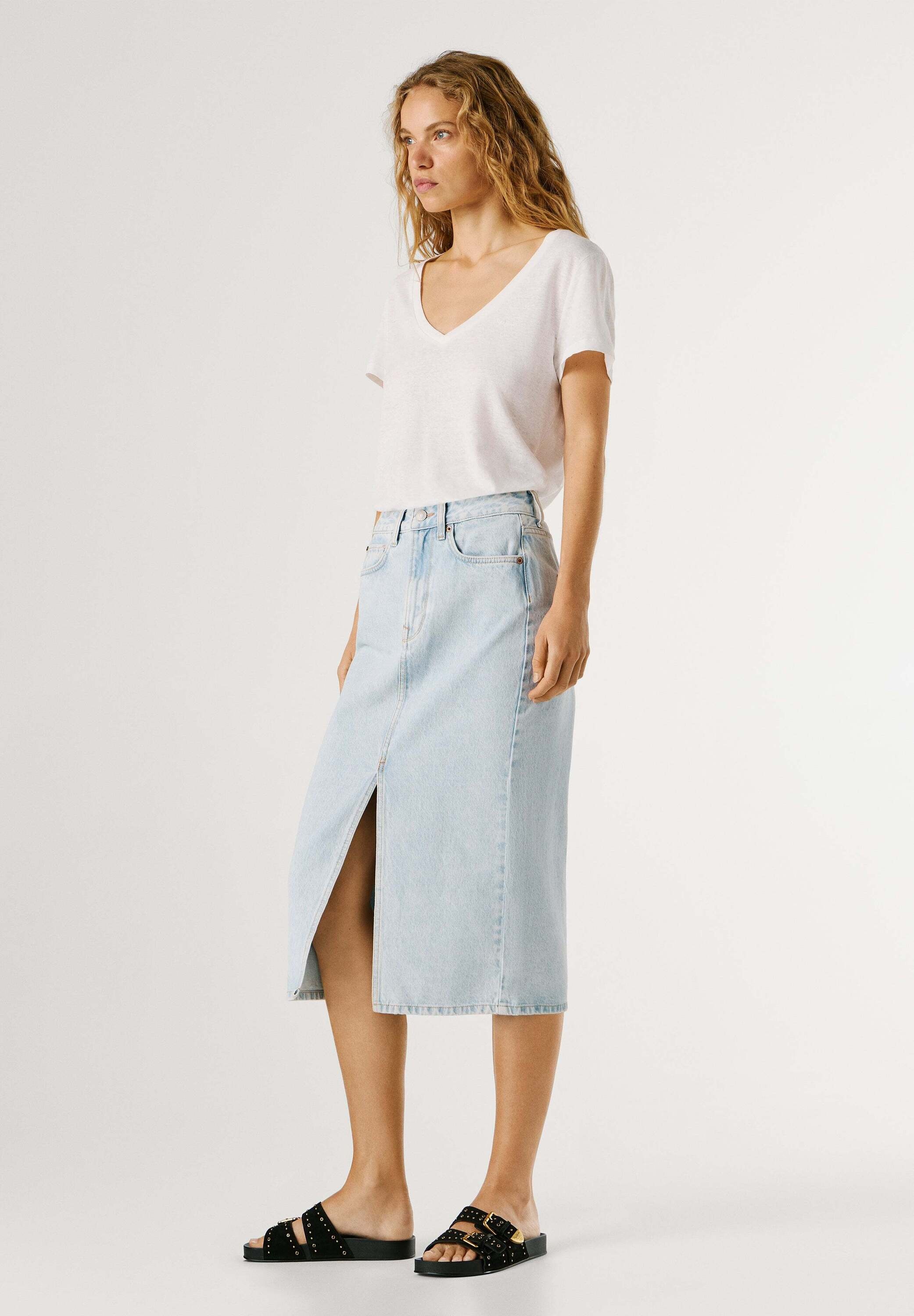 Pepe Jeans A-Linien-Rock »skirt MIDI SKIRT HW NIKITA«