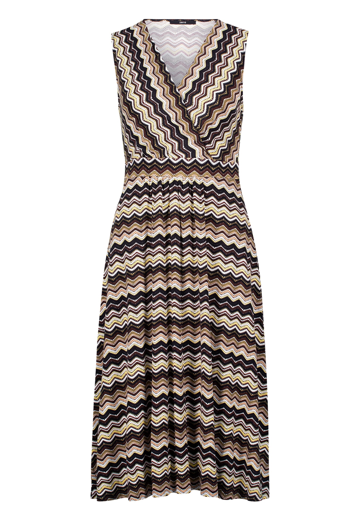 Zero Midikleid »zero Midikleid mit Zickzackmuster«, Wickeldesign