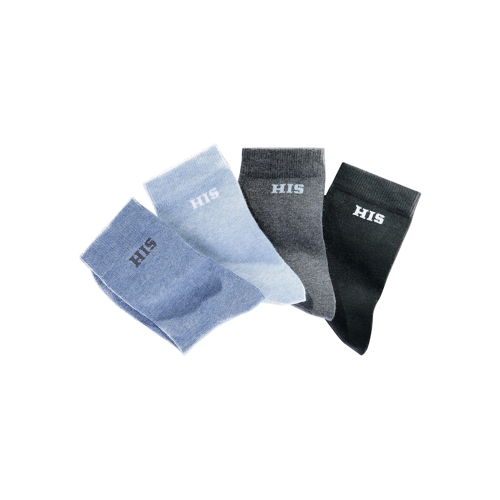 H.I.S Basicsocken, (Set, 4 Paar)