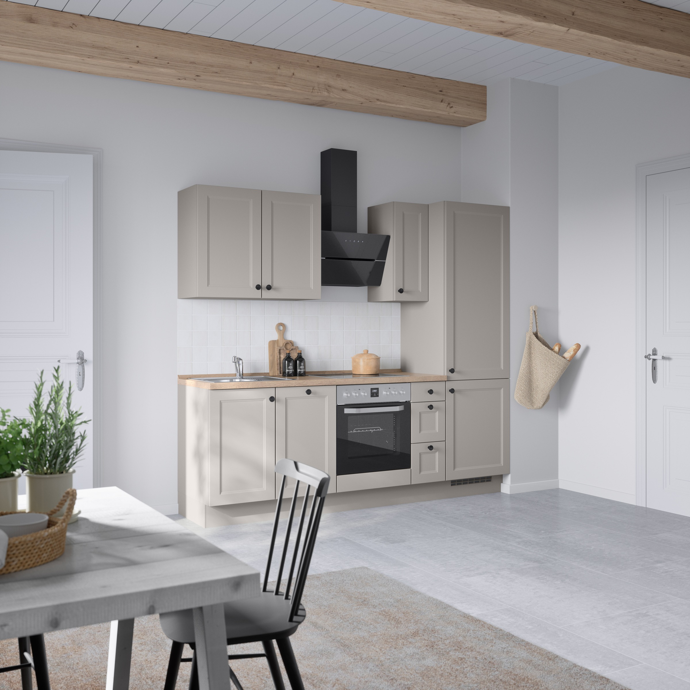 nobilia® Küchenzeile »"Cascada II"«, vormontiert, Breite 240 cm, Ausrichtung wählbar, wahlw. mit E-Geräten