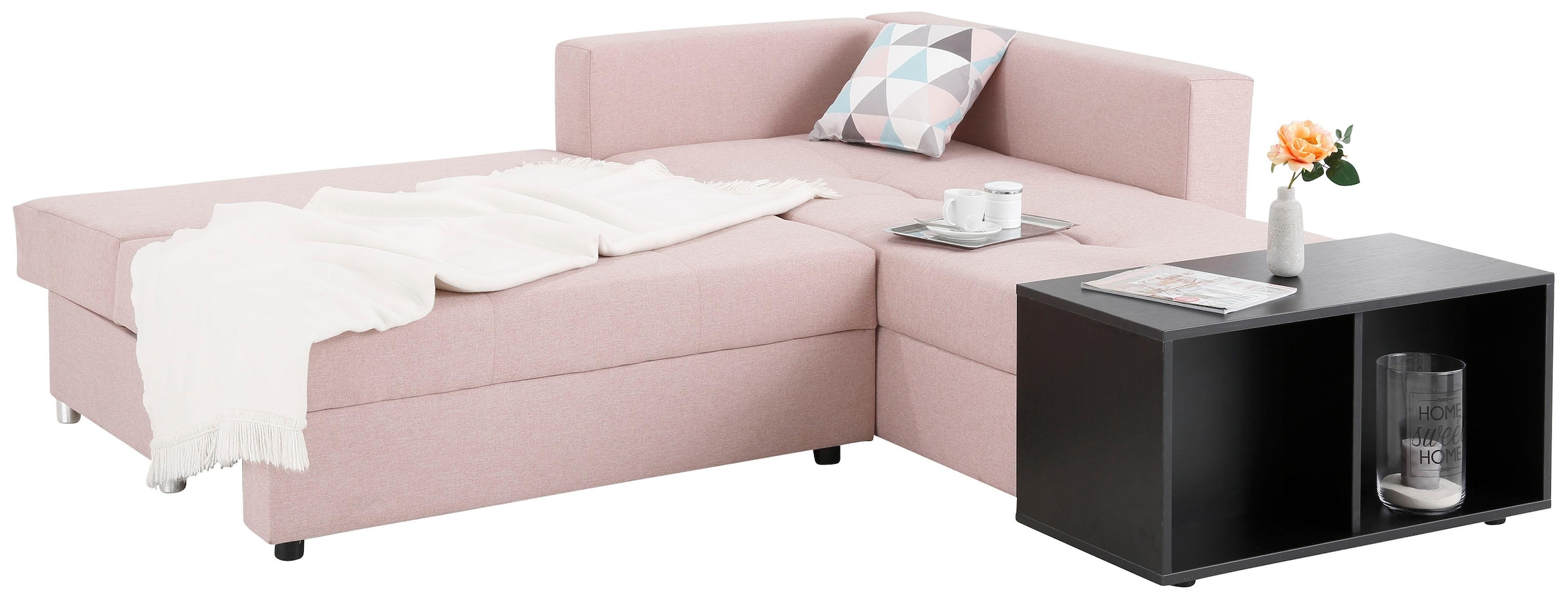 Home affaire Ecksofa »Italia«, mit mit Bettfunktion, | Federkern BAUR kaufen