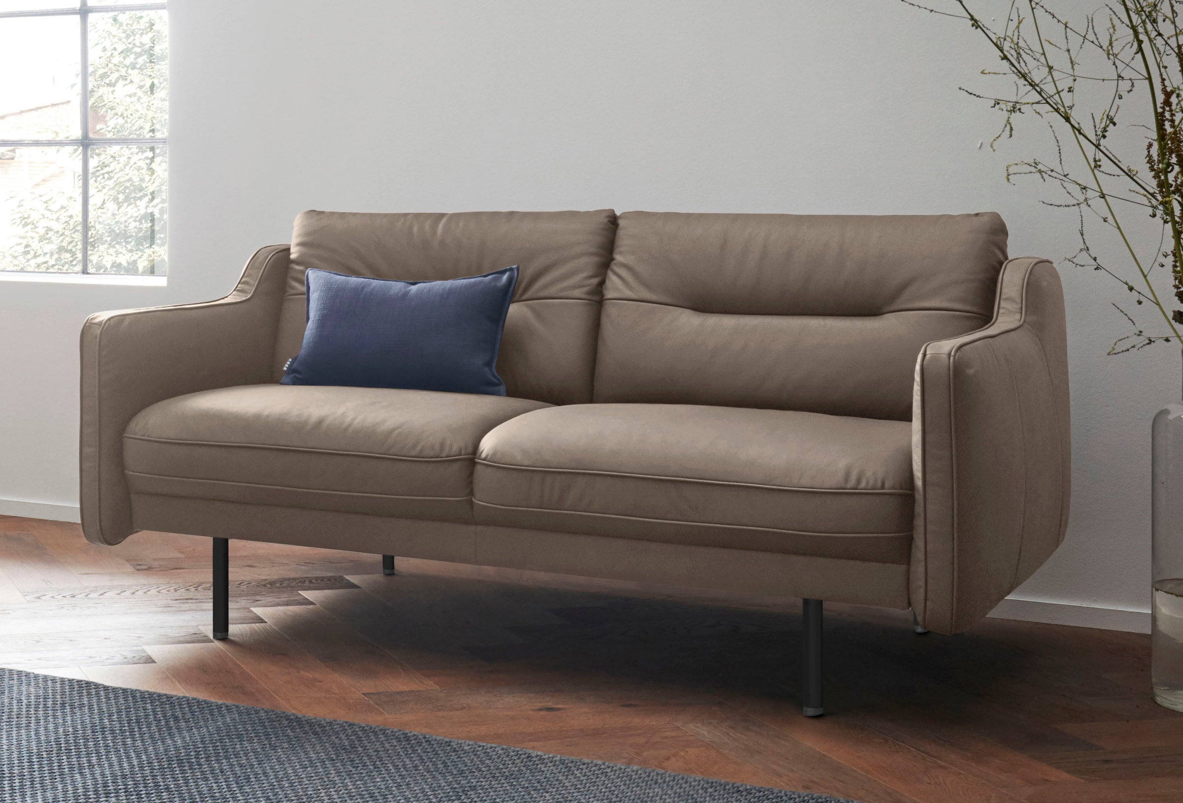 Home affaire 2-Sitzer "Nordfyn" edles Design in 3 Bezugsqualitäten, Design günstig online kaufen