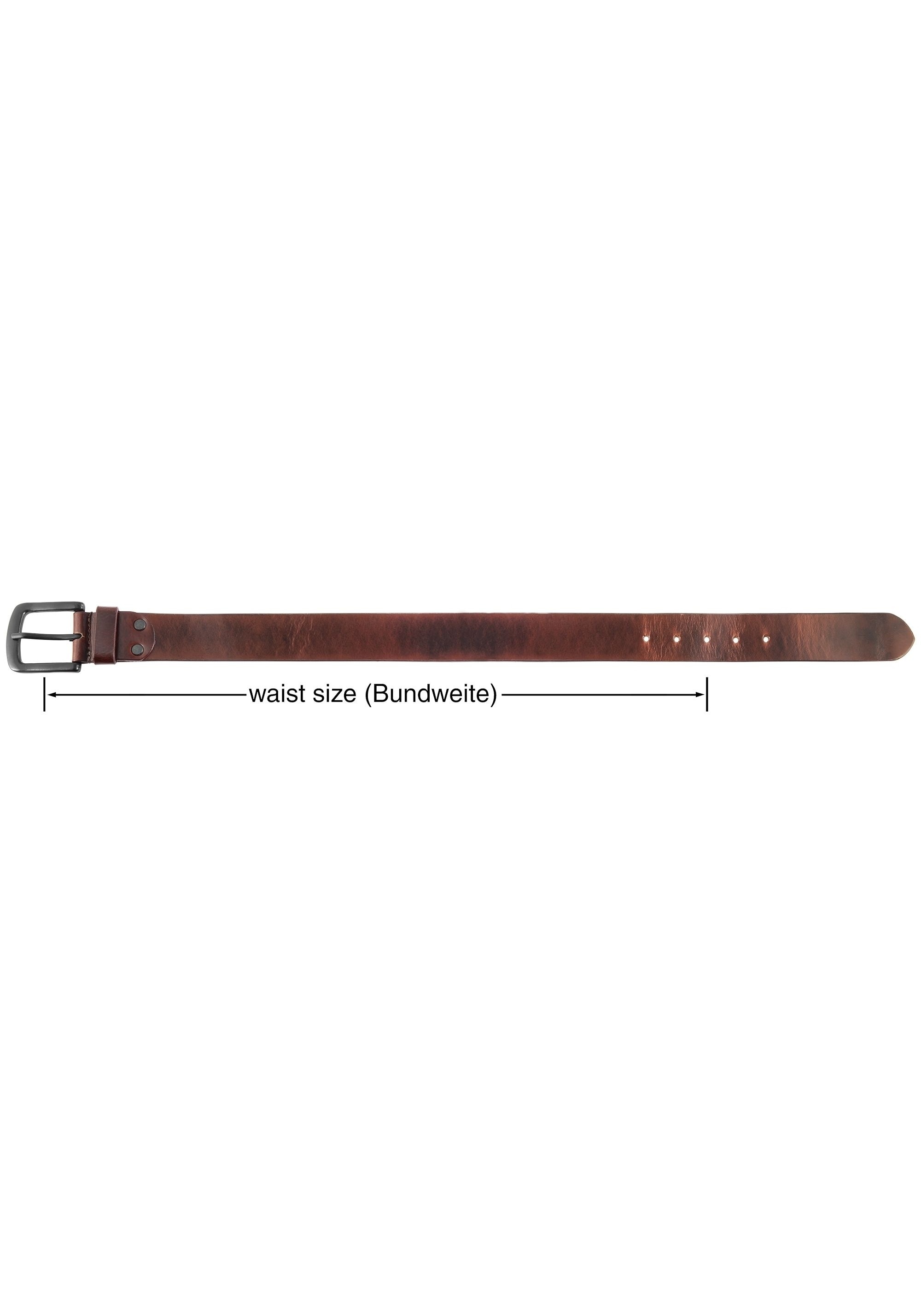 Leonardo Verrelli Ledergürtel »80 cm - 150 cm (Bundweite) in Braun aus 100% Echtleder, kürzbar,«