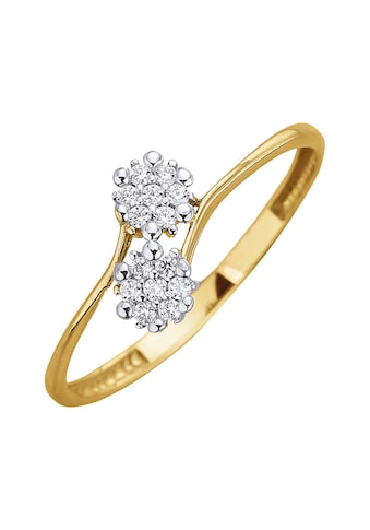 Fingerring »Gold 375 Zirkonia weiß«