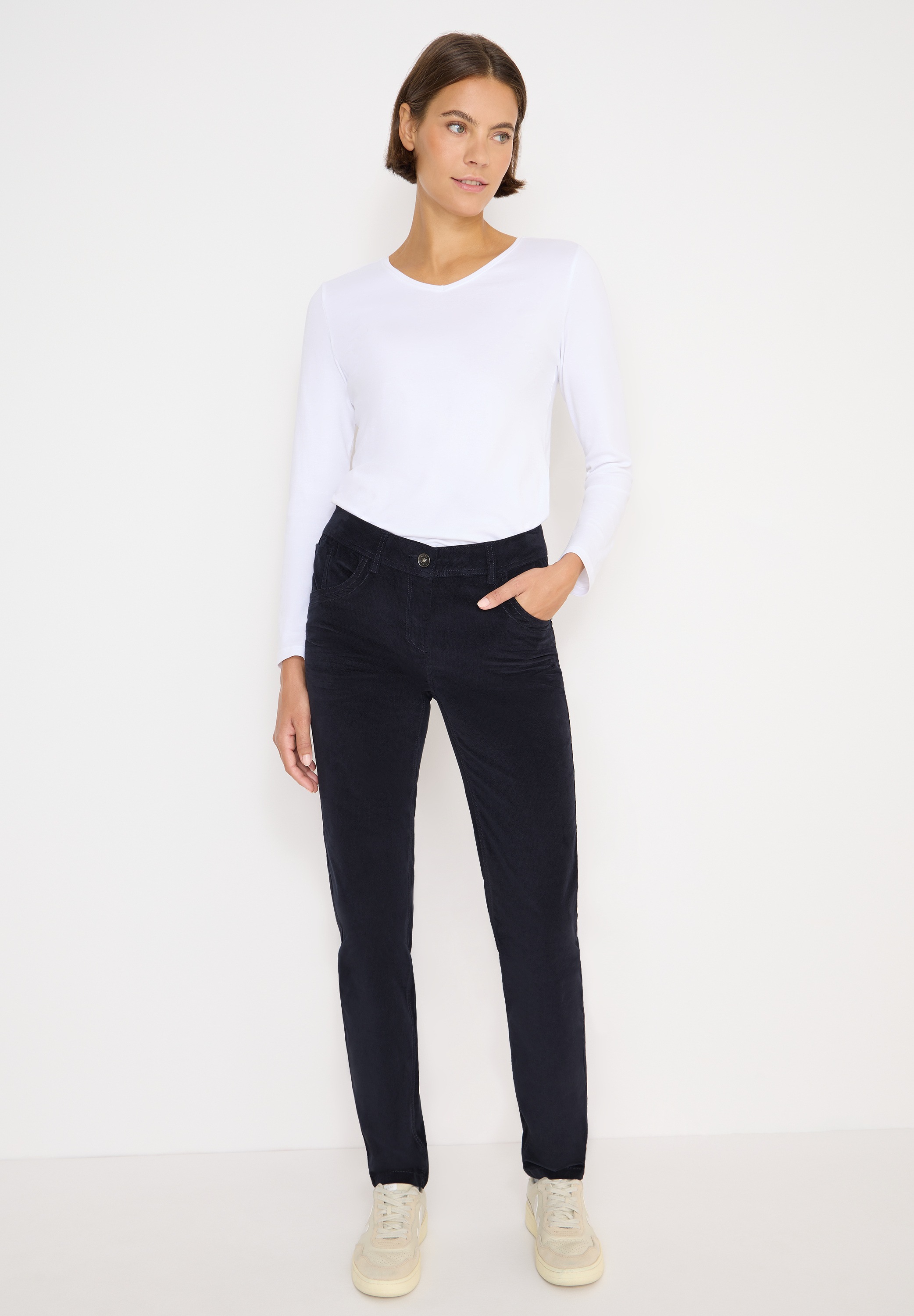 Thumbnail - Cecil Cordhose Middle Waist