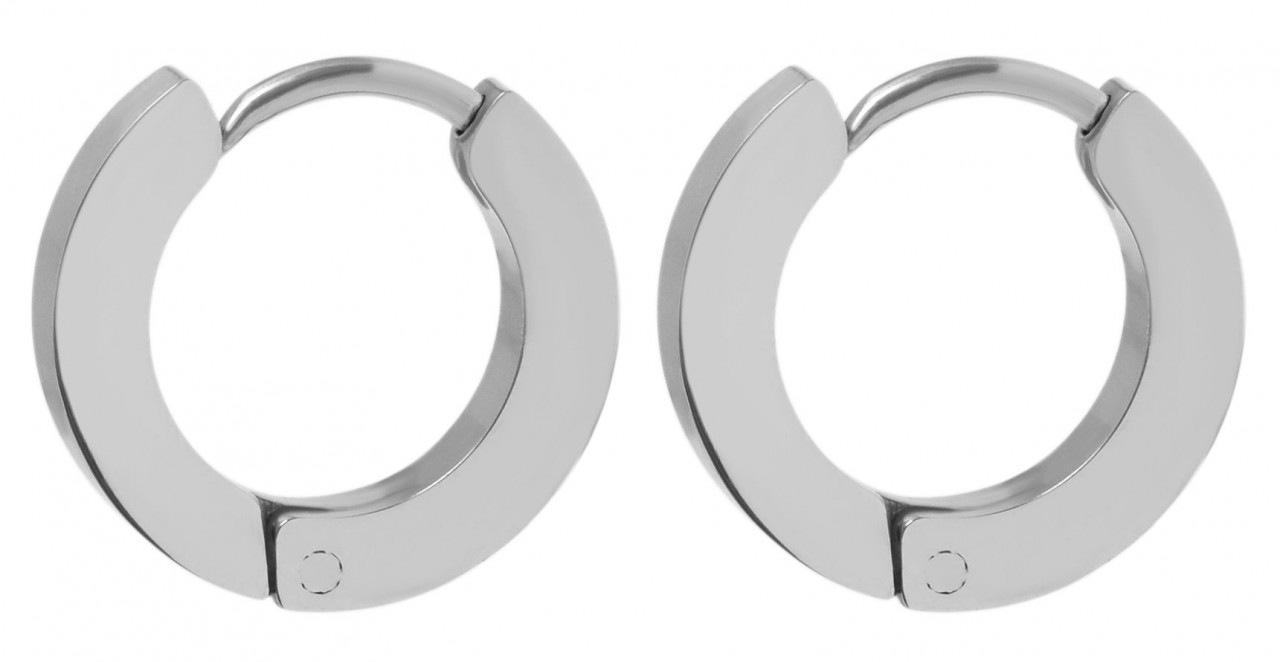 Adelia´s Paar Creolen »Unisex Creolen aus poliertem Edelstahl Ø 9 mm«