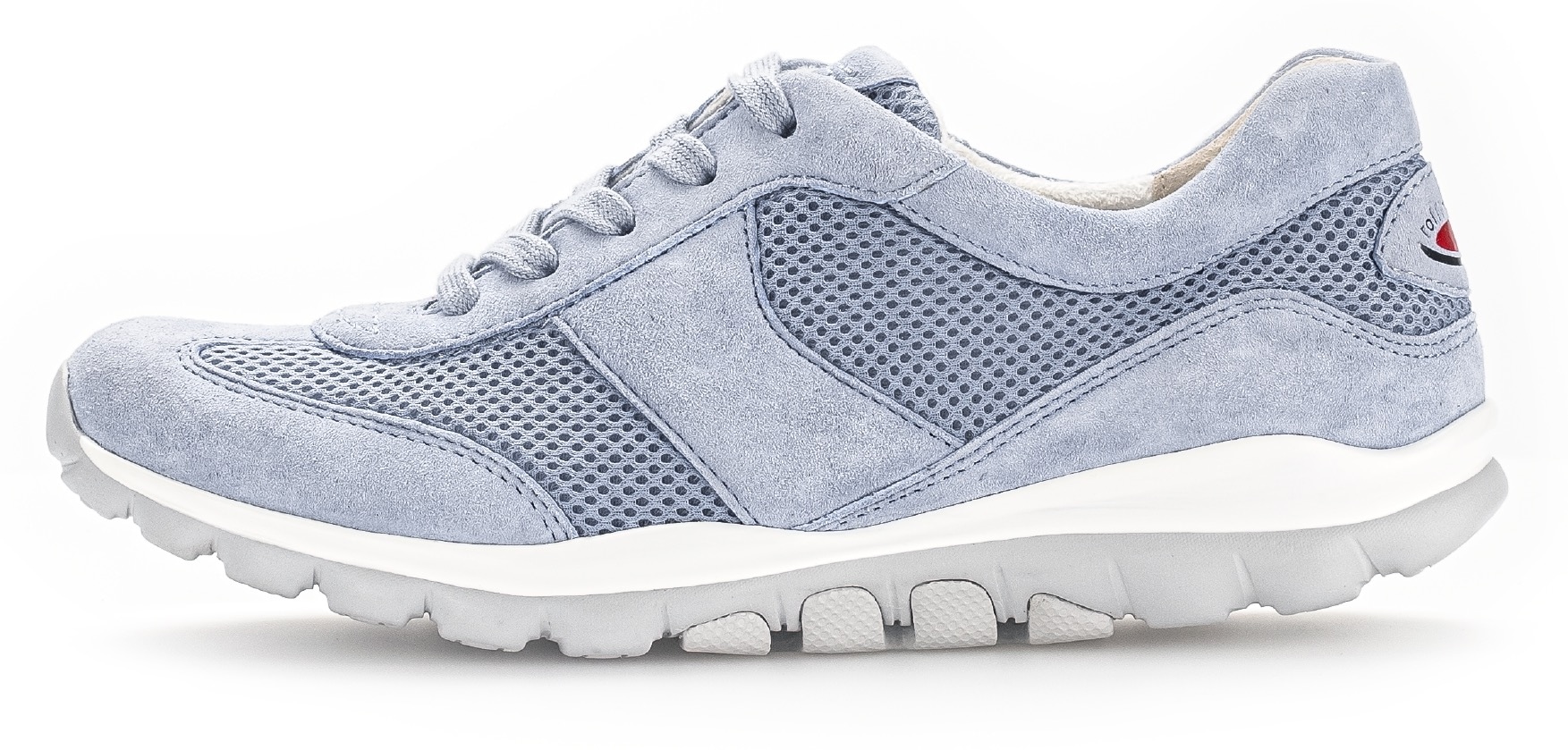 Gabor Rollingsoft Keilsneaker, Freizeitschuh, Halbschuh, Schnürschuh mit OPTIFIT-Wechselfußbett