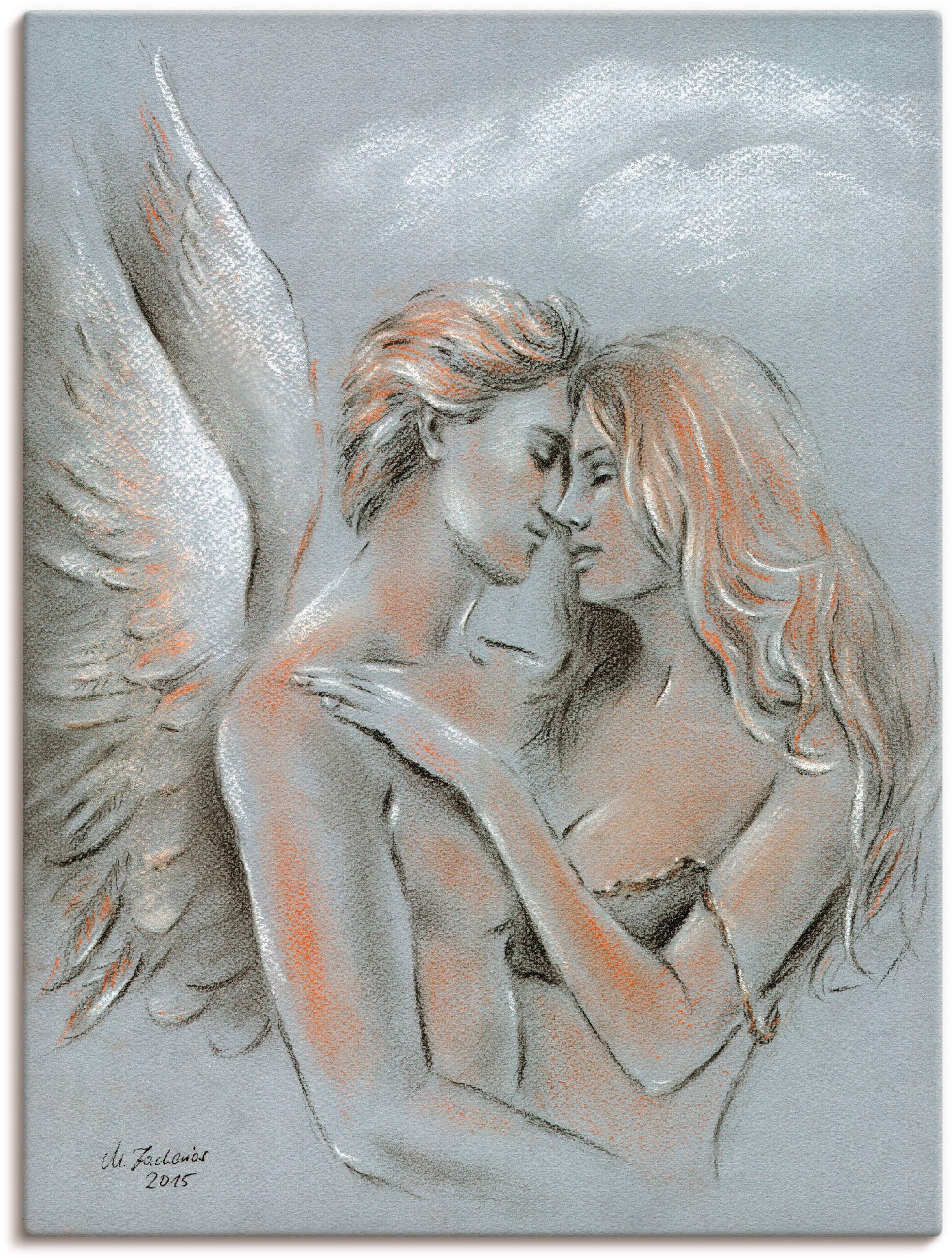 Artland Wandbild "Engel auf Erden" klassische Fantasie 1 Stk. tlg. als Leinwandbild, Poster in verschied. Größen