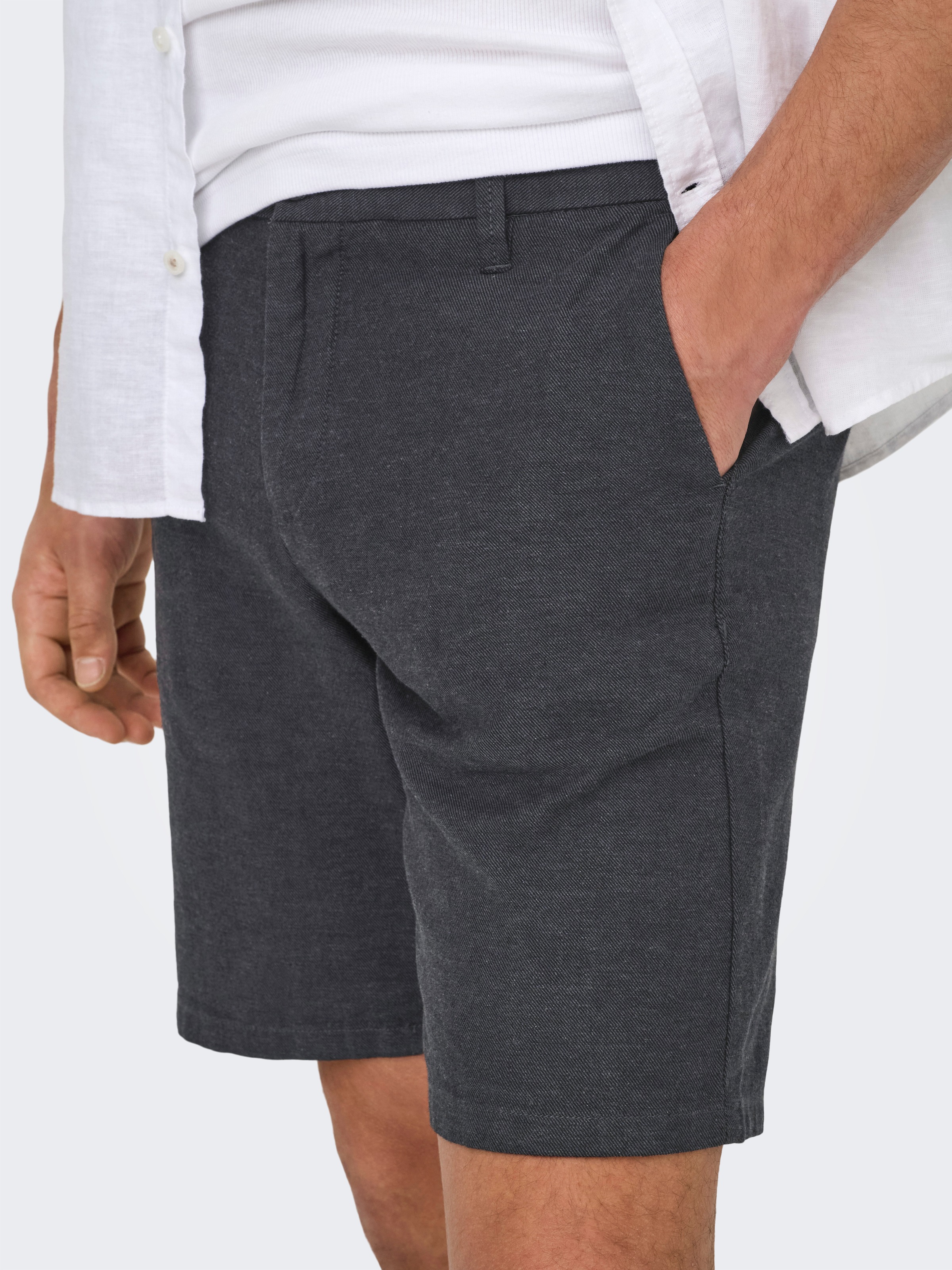 ONLY & SONS Chinoshorts "ONSMARK 0011 COTTON LINEN SHORTS NOOS" günstig online kaufen