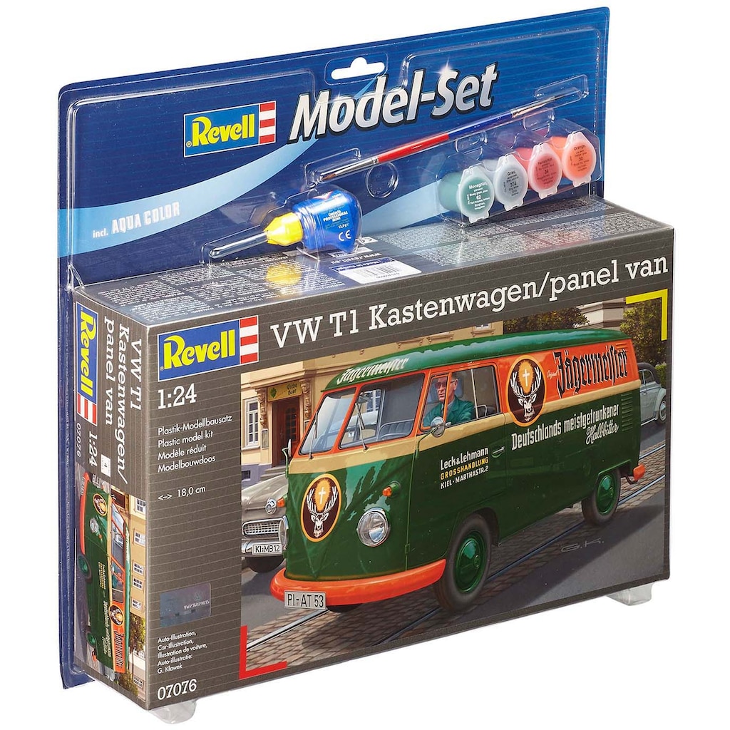 Revell® Modellbausatz »Model Set, VW T1 Kastenwagen«, (Set), 1:24