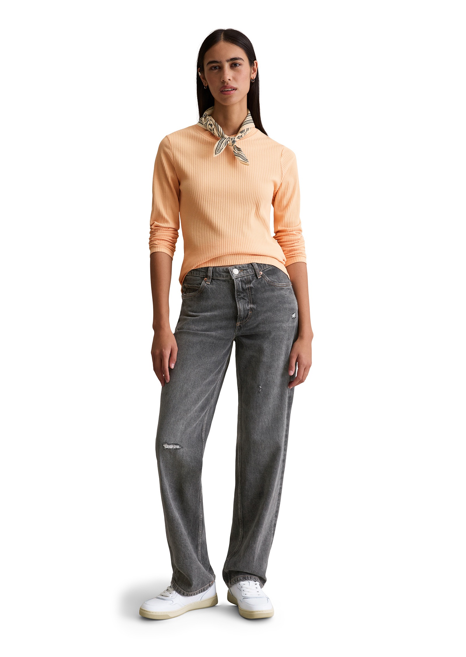 Marc O'Polo DENIM Langarmshirt »aus Rippjersey«