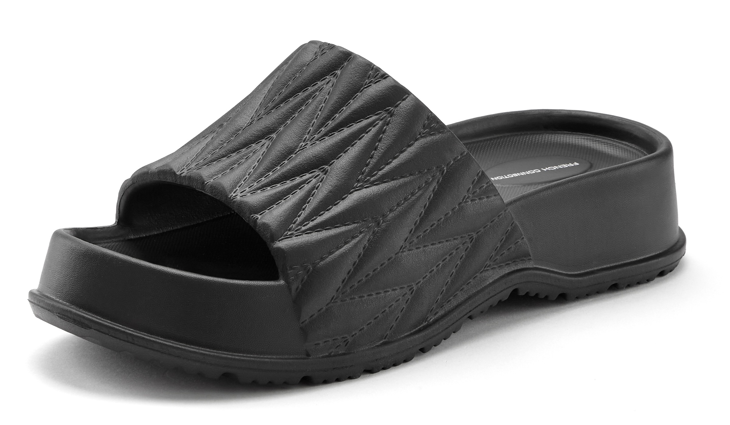 Thumbnail - French Connection Badepantolette "Badelatsche, Badeschuhe, Badeschlappe, Mule, Sandale, offener Schuh" Pantolette aus wa...