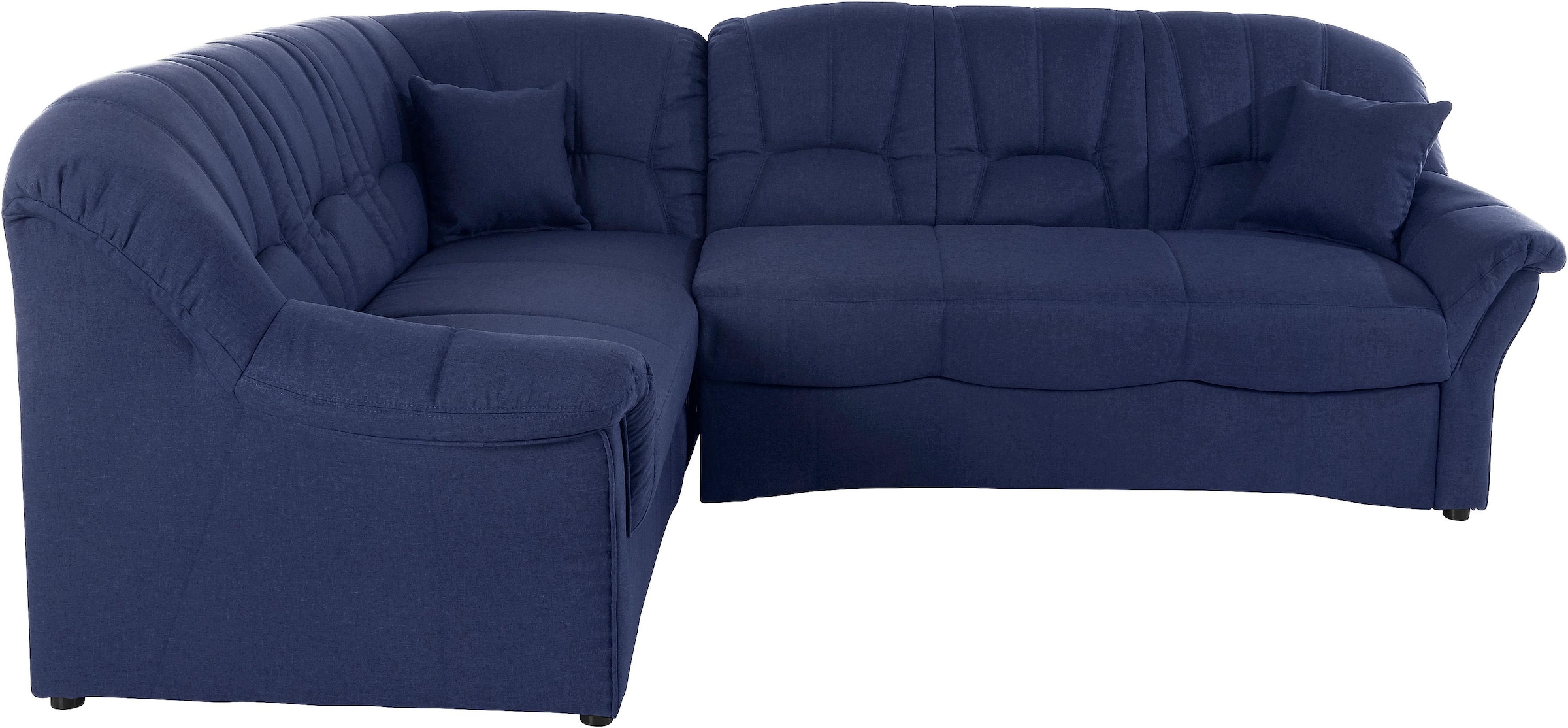 DOMO collection Ecksofa »Bahia, zeitlos und elegant, bequeme Armlehnen, L-Form«, wahlweise mit Bettfunktion