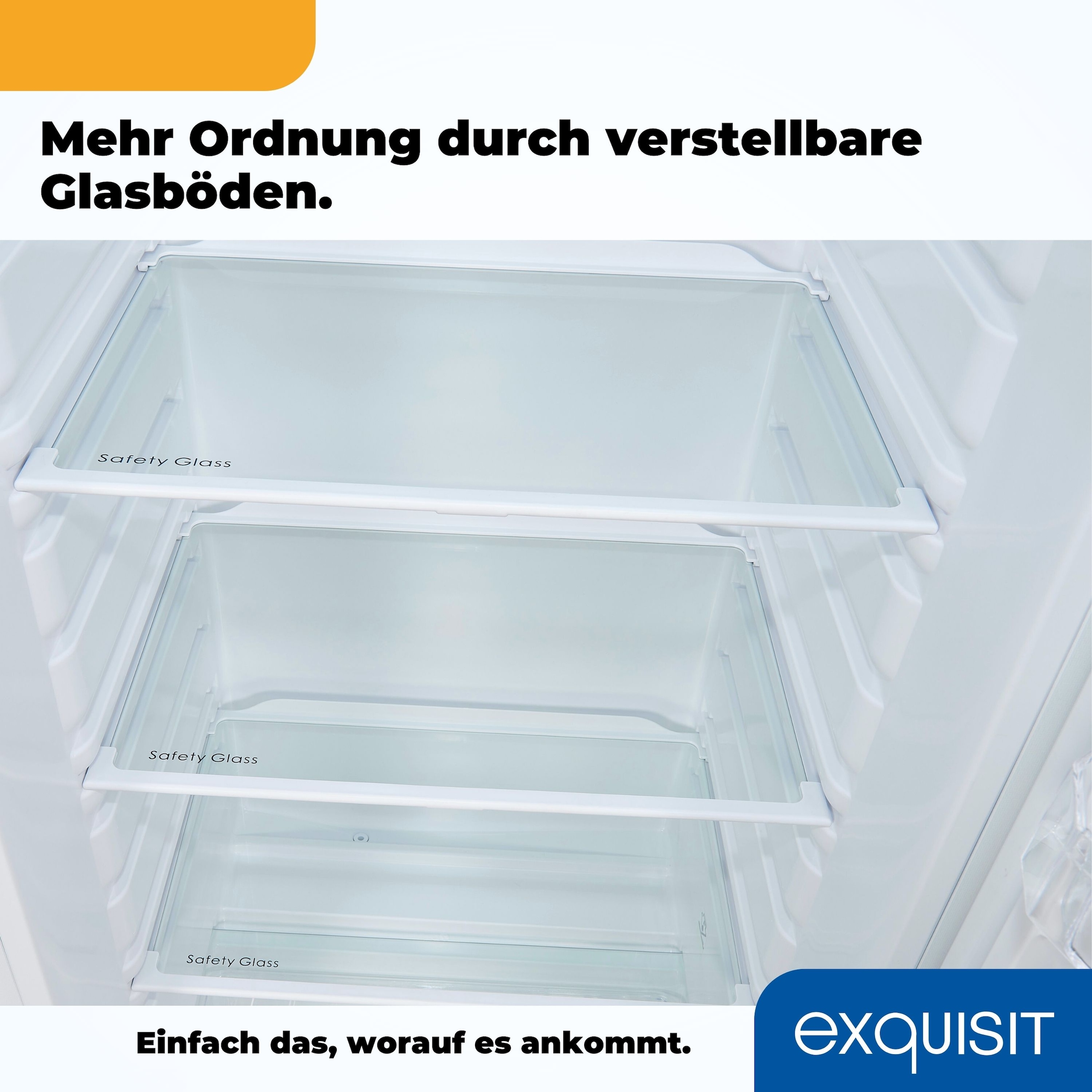 exquisit Vollraumkühlschrank »KS350-V-H-040D weiss«