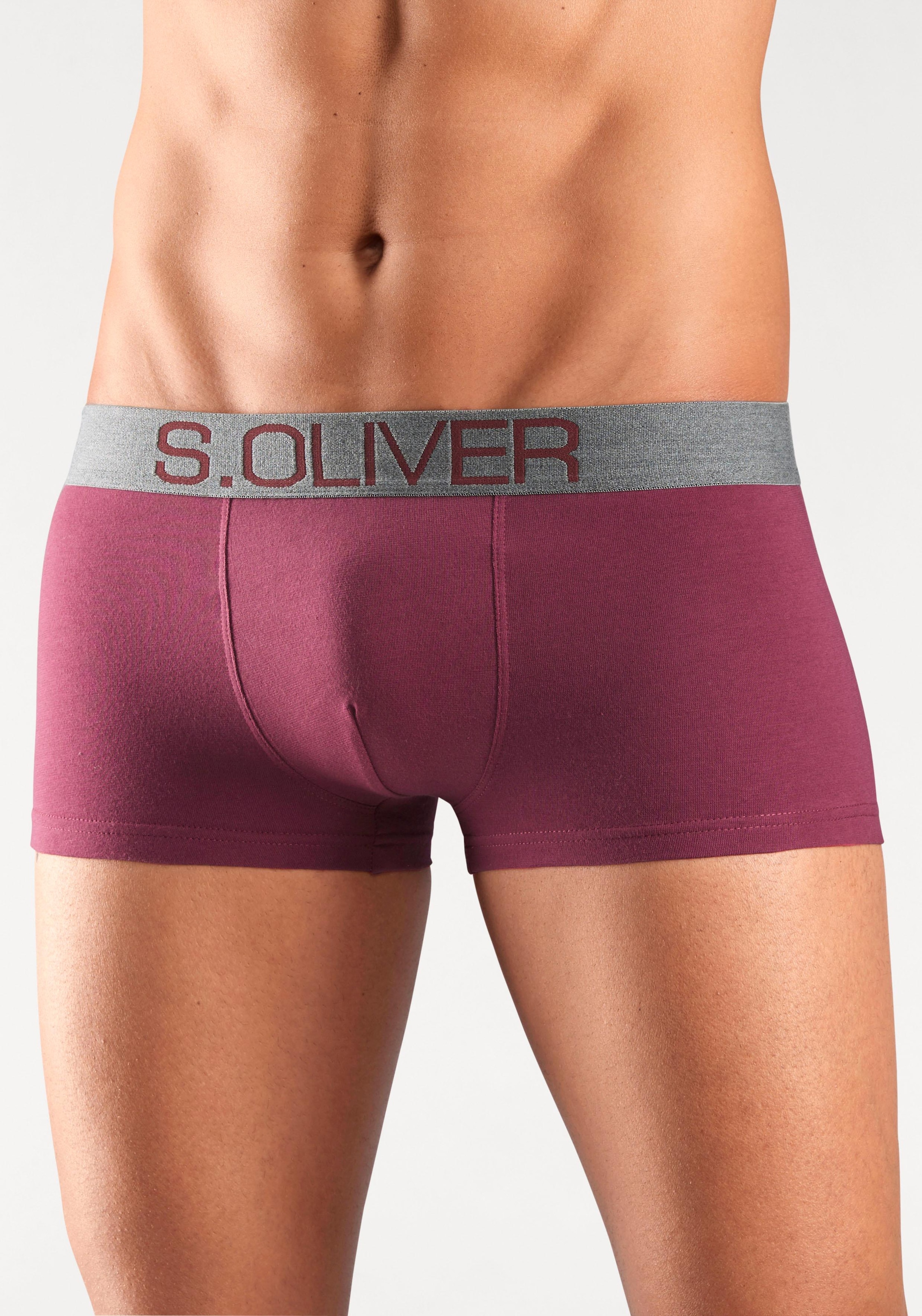 s.Oliver Boxer »Boxershorts für Herren«, (Packung, 4 St.), in Hipster-Form aus Baumwoll-Mix