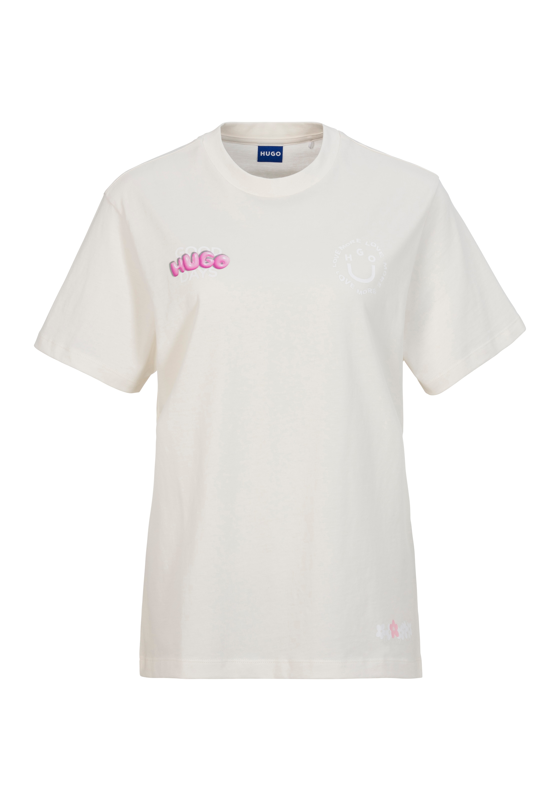 HUGO Blue T-Shirt "Vintage Tee", mit Print günstig online kaufen