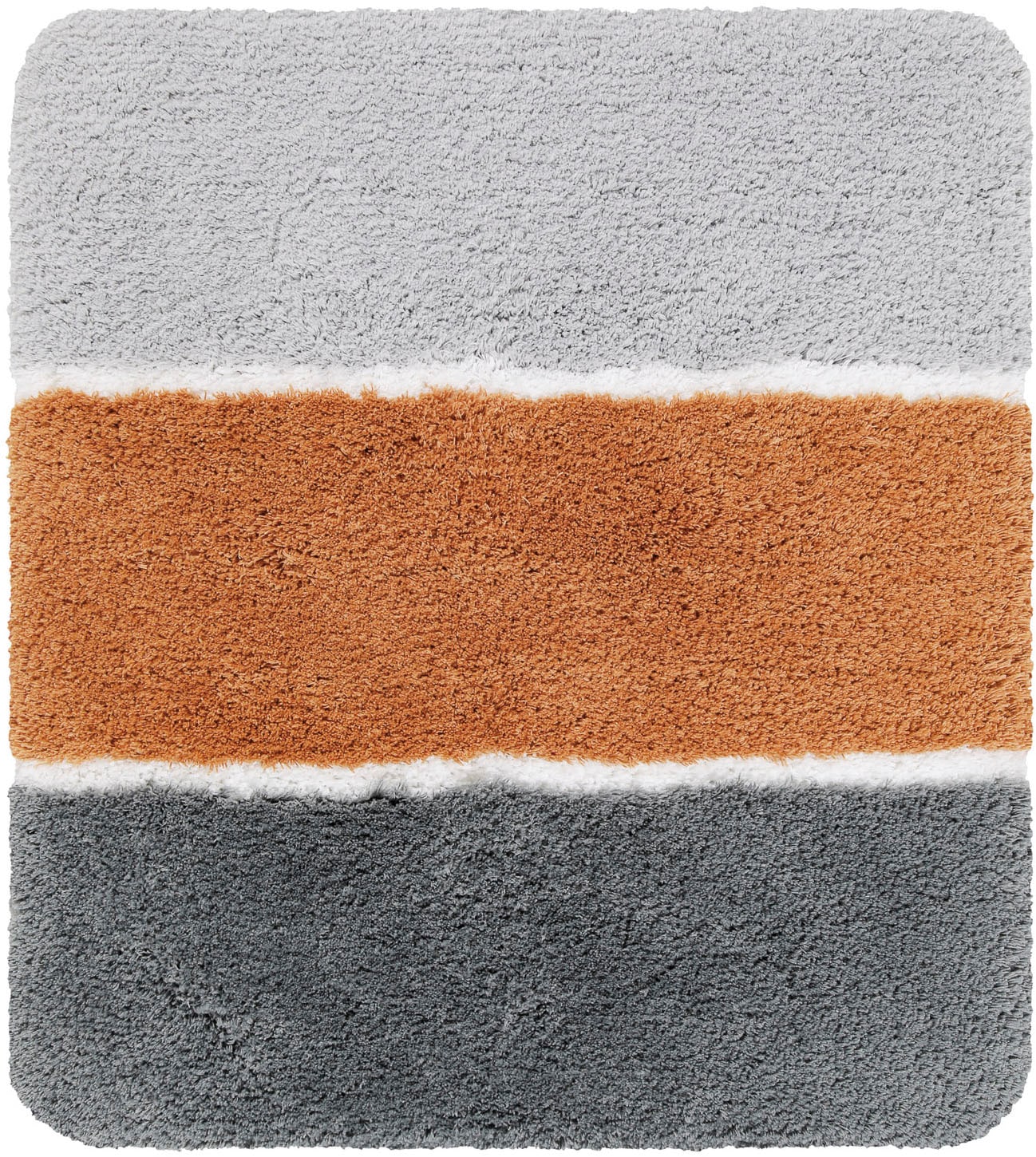 Homie Living Badematte »Rio Marina« Höhe 30 mm rutschhemmend beschichtet fußbodenheizungsgeeignet | schnell trocknend flauschiger Badteppich, modern gestreift, waschbar, Badezimmerteppich