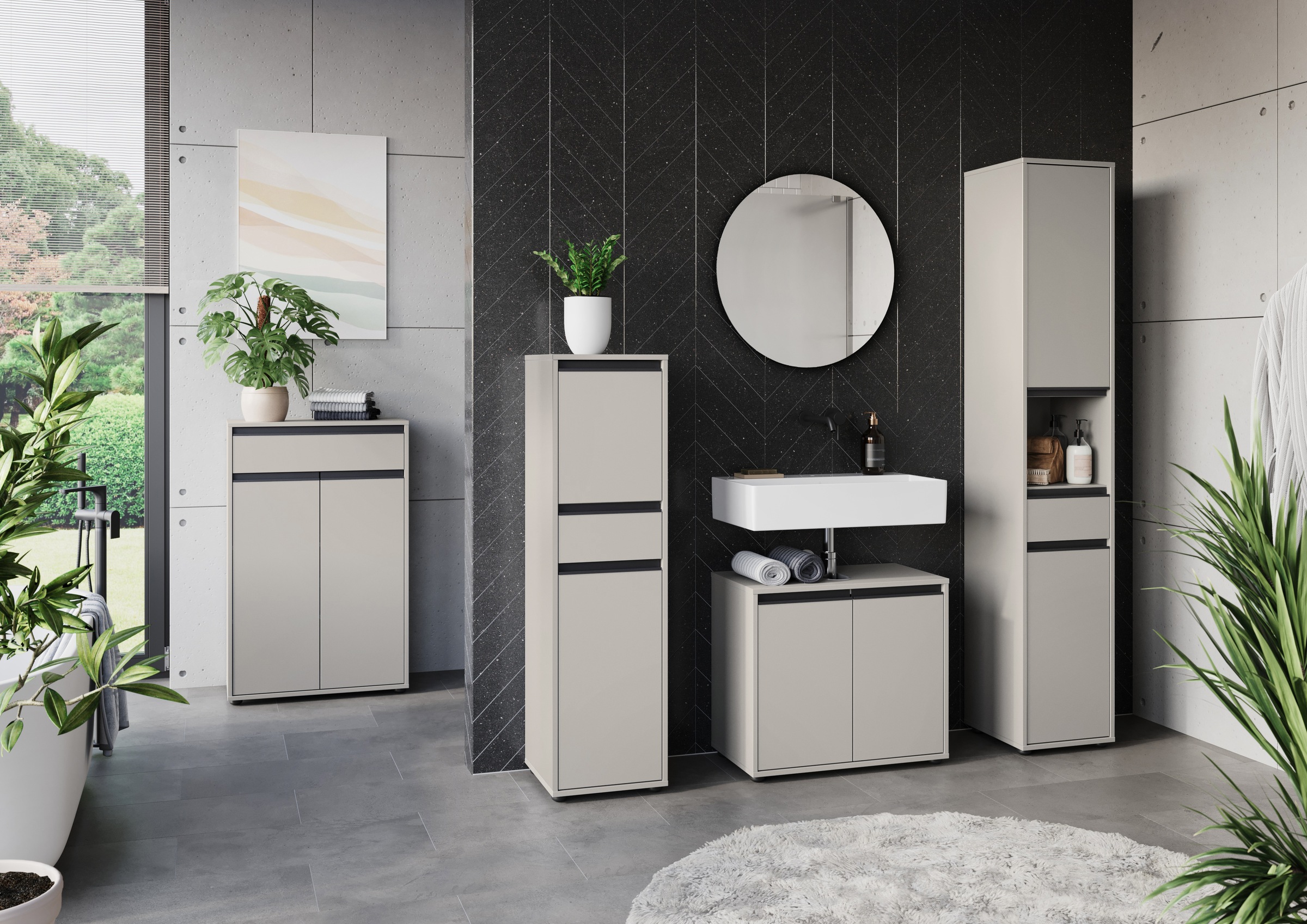 GERMANIA Badmöbel-Set "Lemont" 4 Stk. tlg. günstig online kaufen