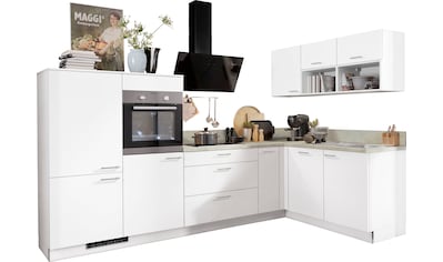 Express Küchen Winkelküche »Scafa«, ohne E-Geräte, vormontiert, mit Vollauszügen und... kaufen