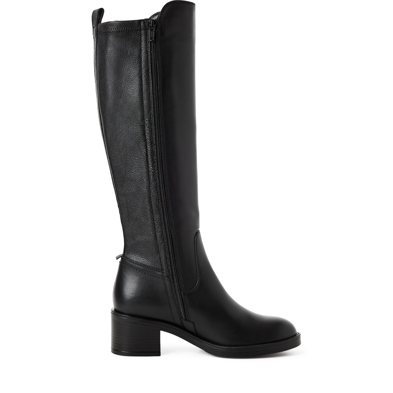 Tamaris Stiefel  Blockabsatz, Langschaftstiefel mit T-Logoprägung