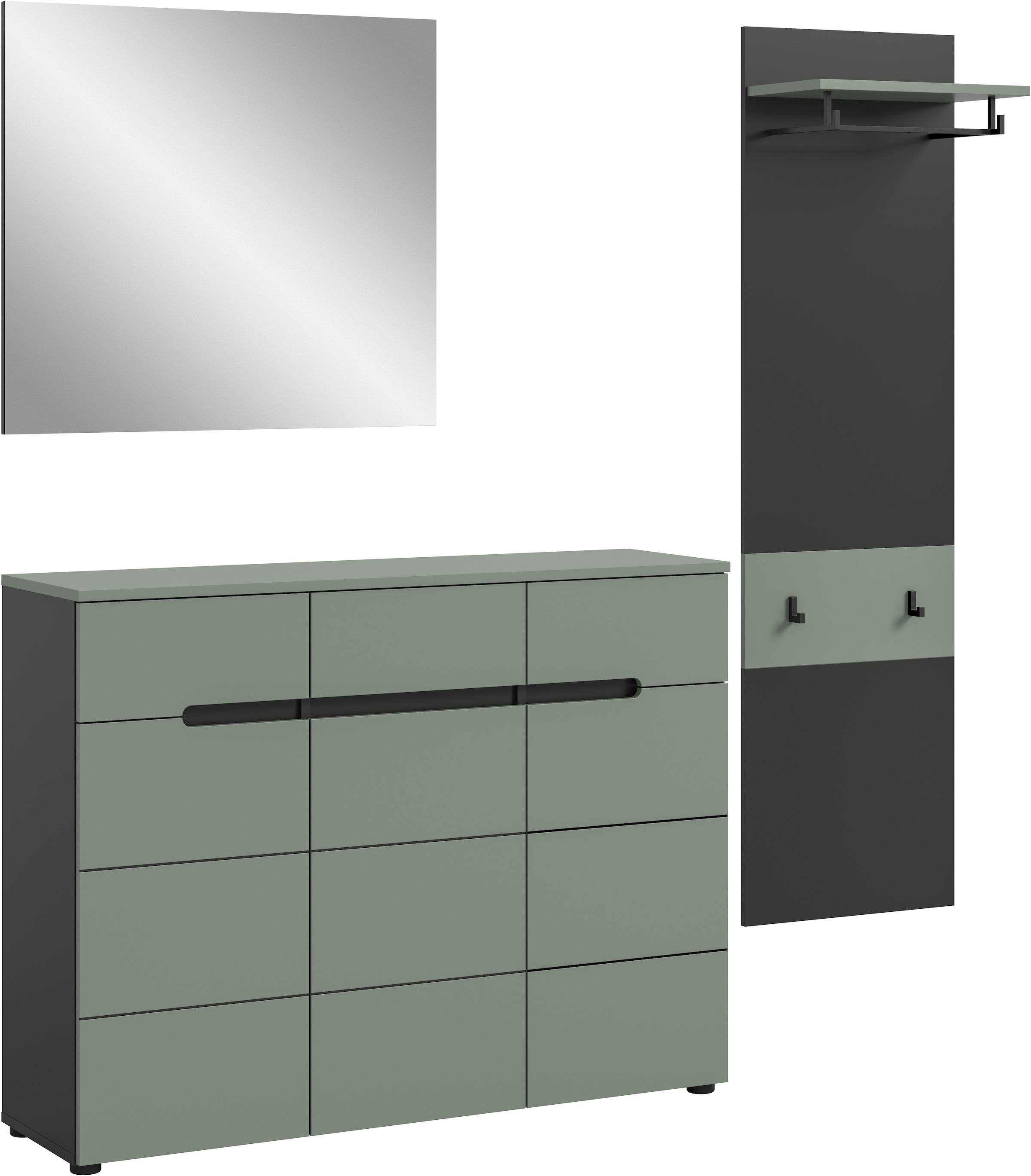 INOSIGN Garderoben-Set, (Set, 3 St., bestehend aus: Kommode, Spiegel und Ga günstig online kaufen