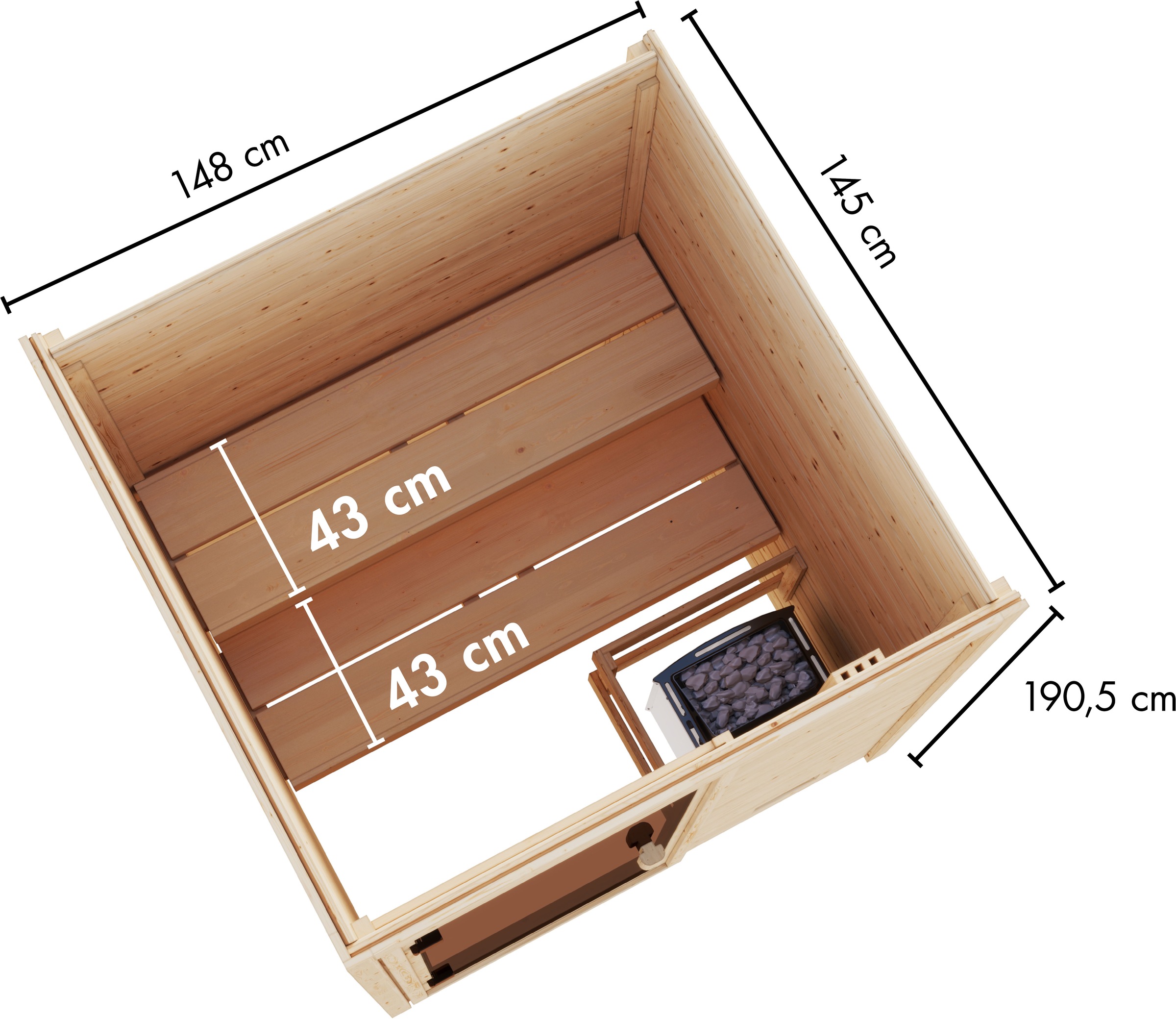 welltime Sauna »Backas« verschiedene Varianten
