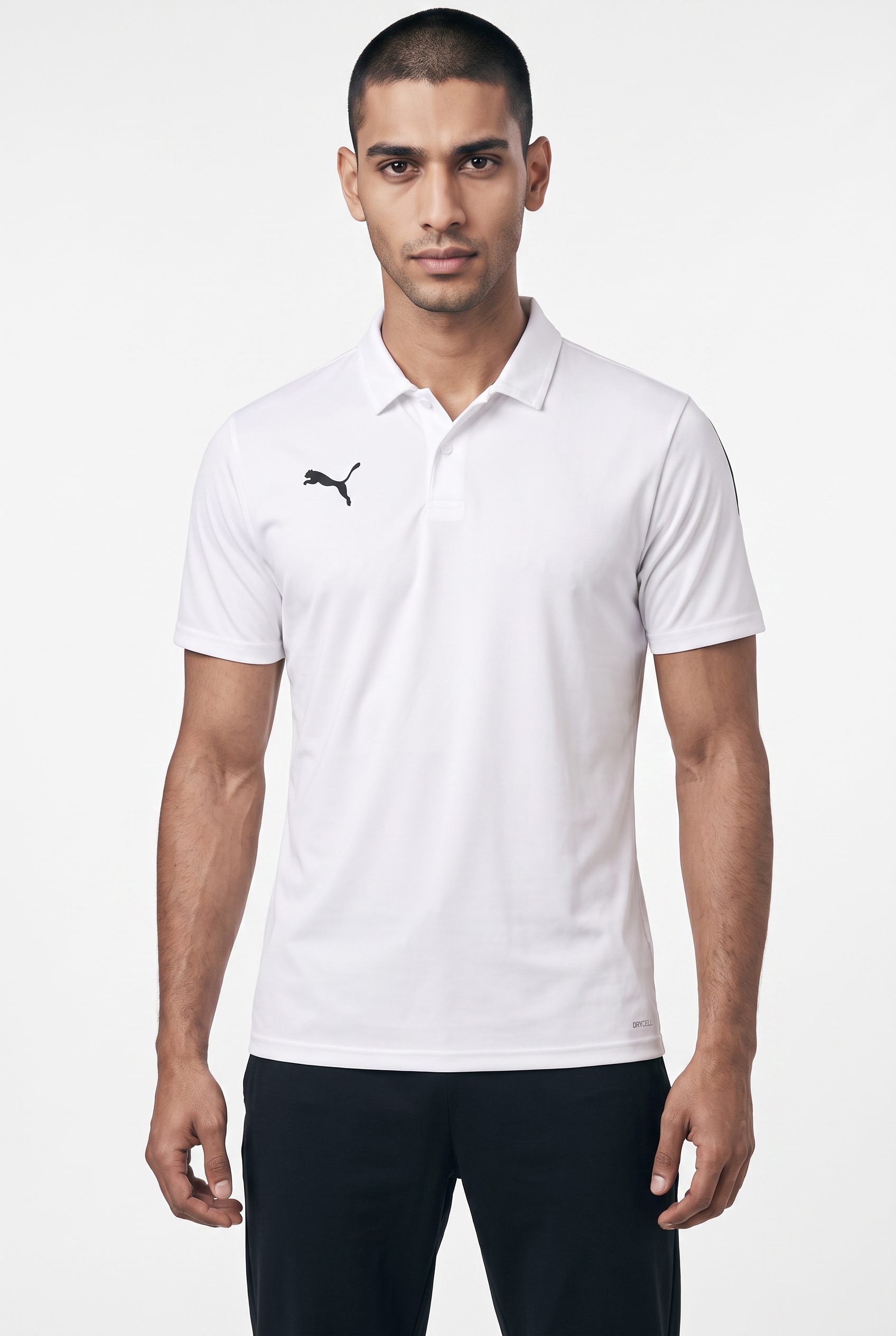 PUMA Poloshirt "TEAMLIGA SIDELINE POLO" gerade Passform, Kurzarm, für sportliche und lässige Anlässe