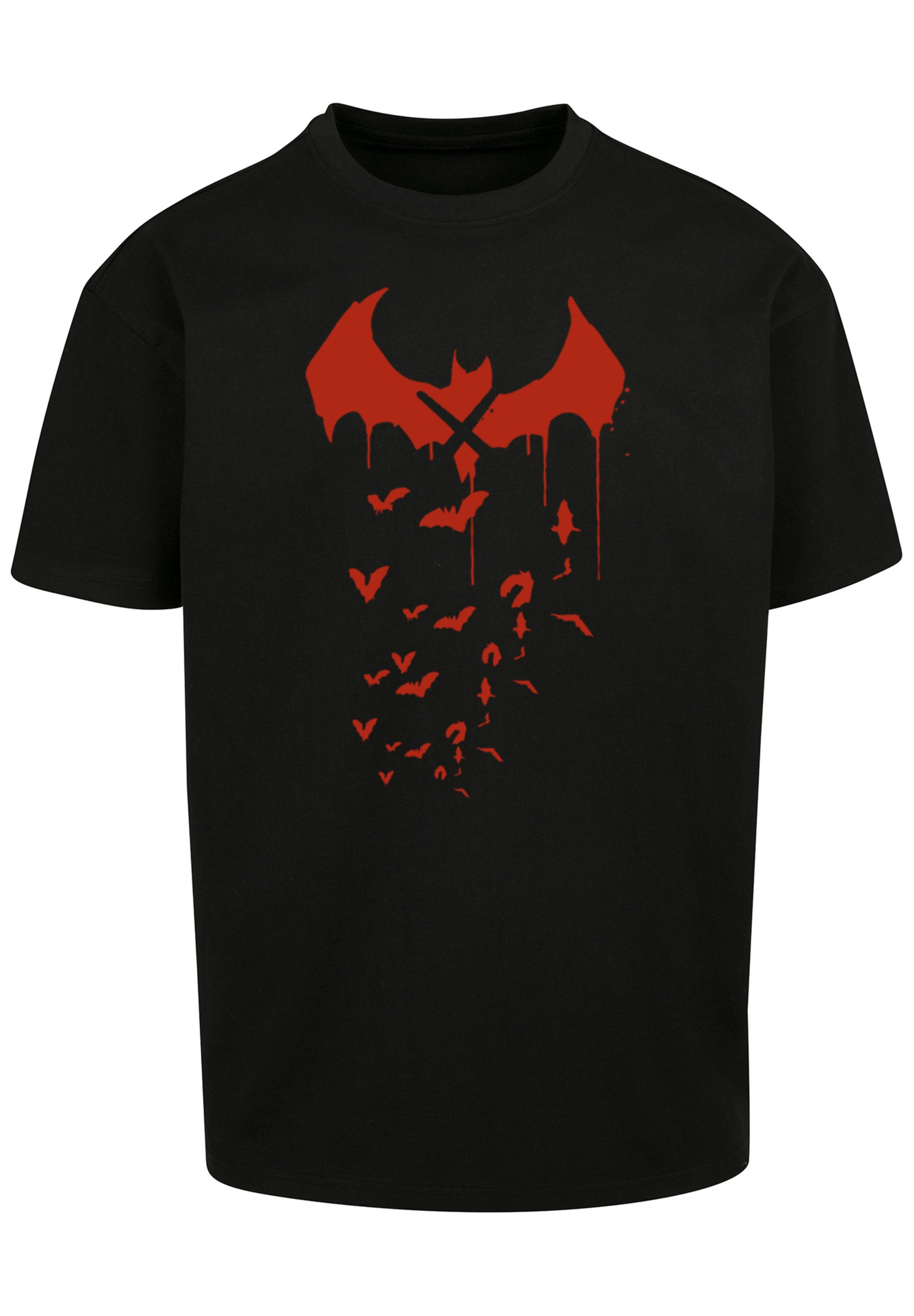 F4NT4STIC T-Shirt »DC Comics Batman Arkham Bats X Drip«, Print