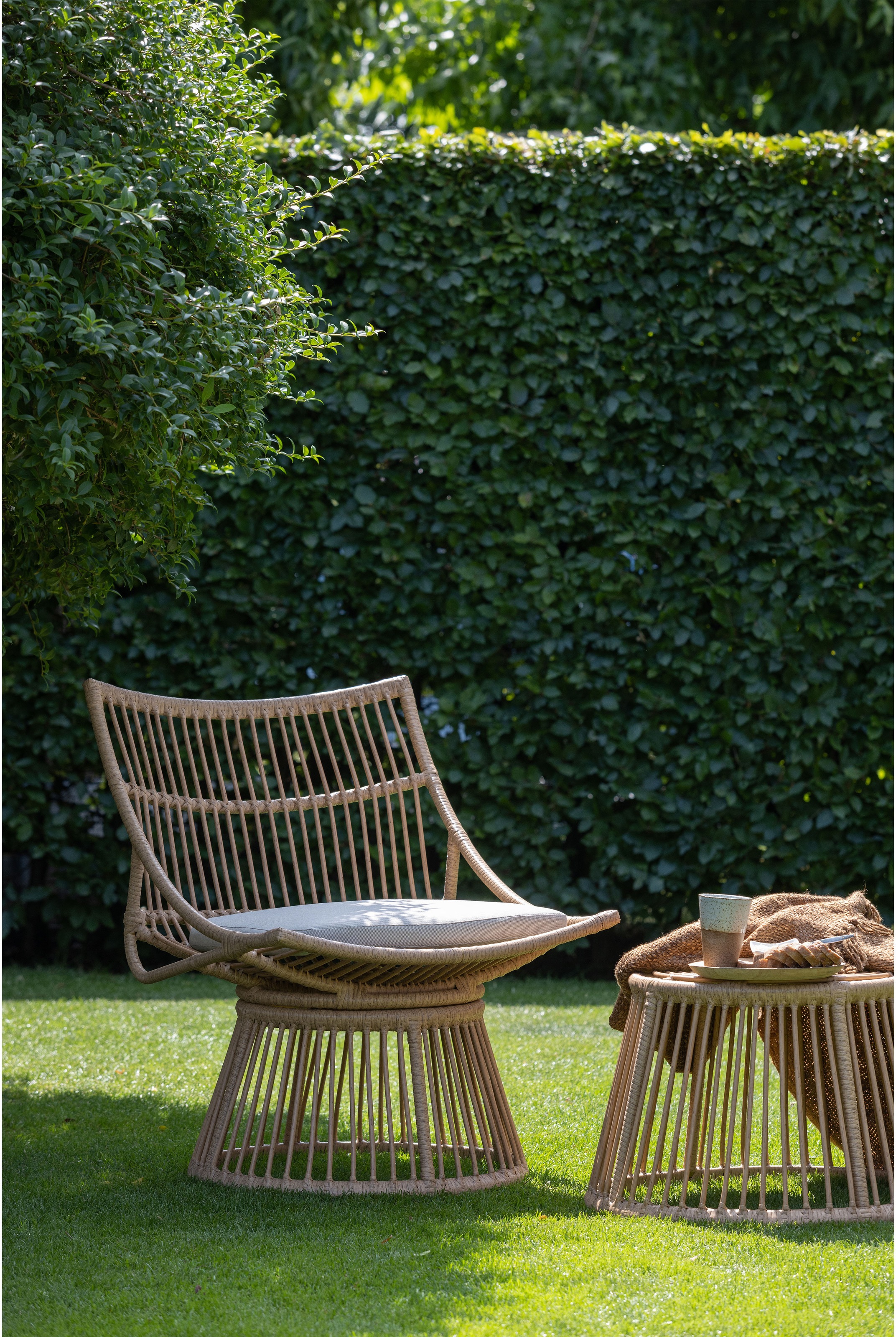 WOOOD Rattanstuhl "Alatna aus handgeflochtenem Kunststoffgeflecht H 80 x B günstig online kaufen