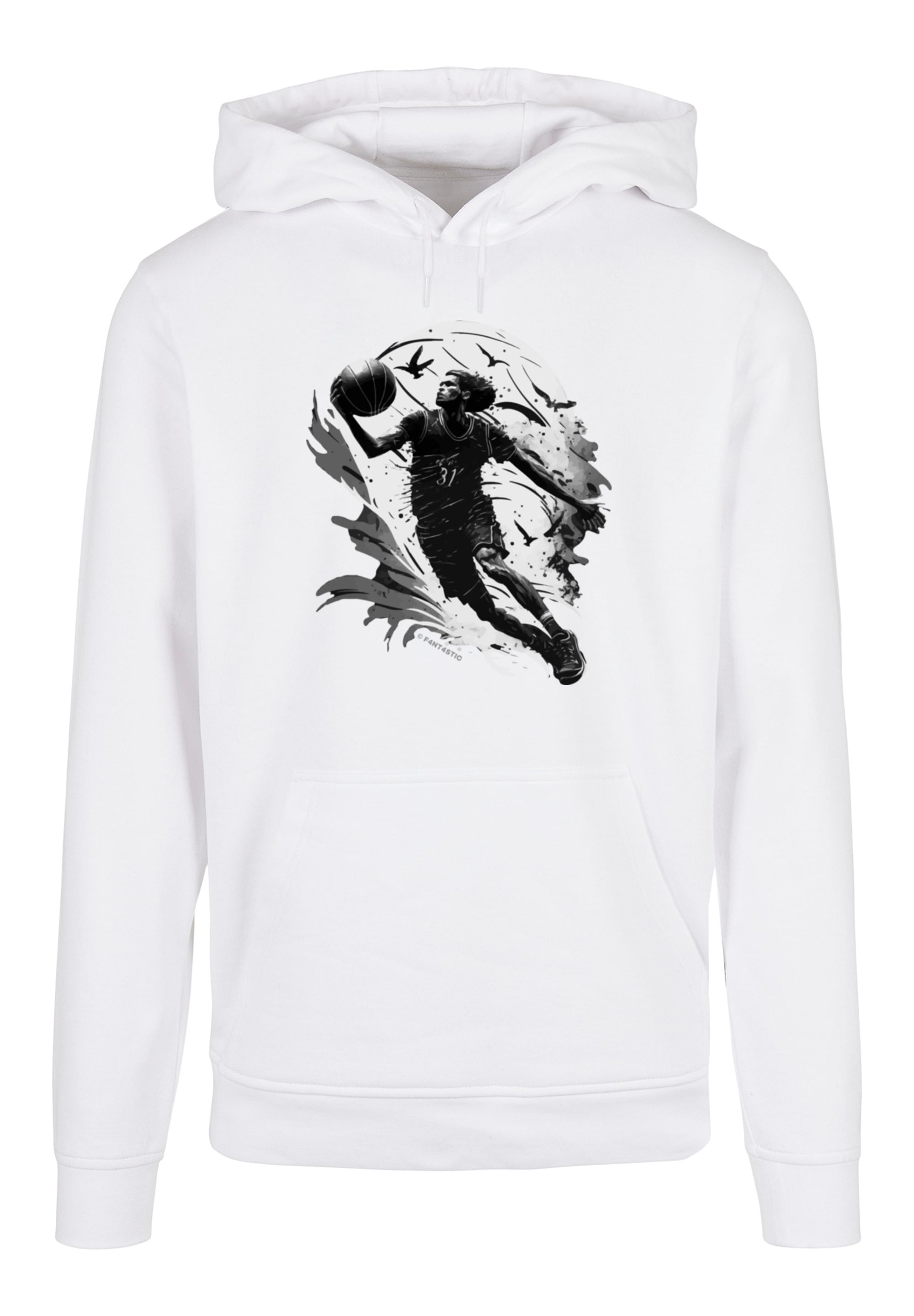 F4NT4STIC Kapuzenpullover »Basketball Spieler« Print