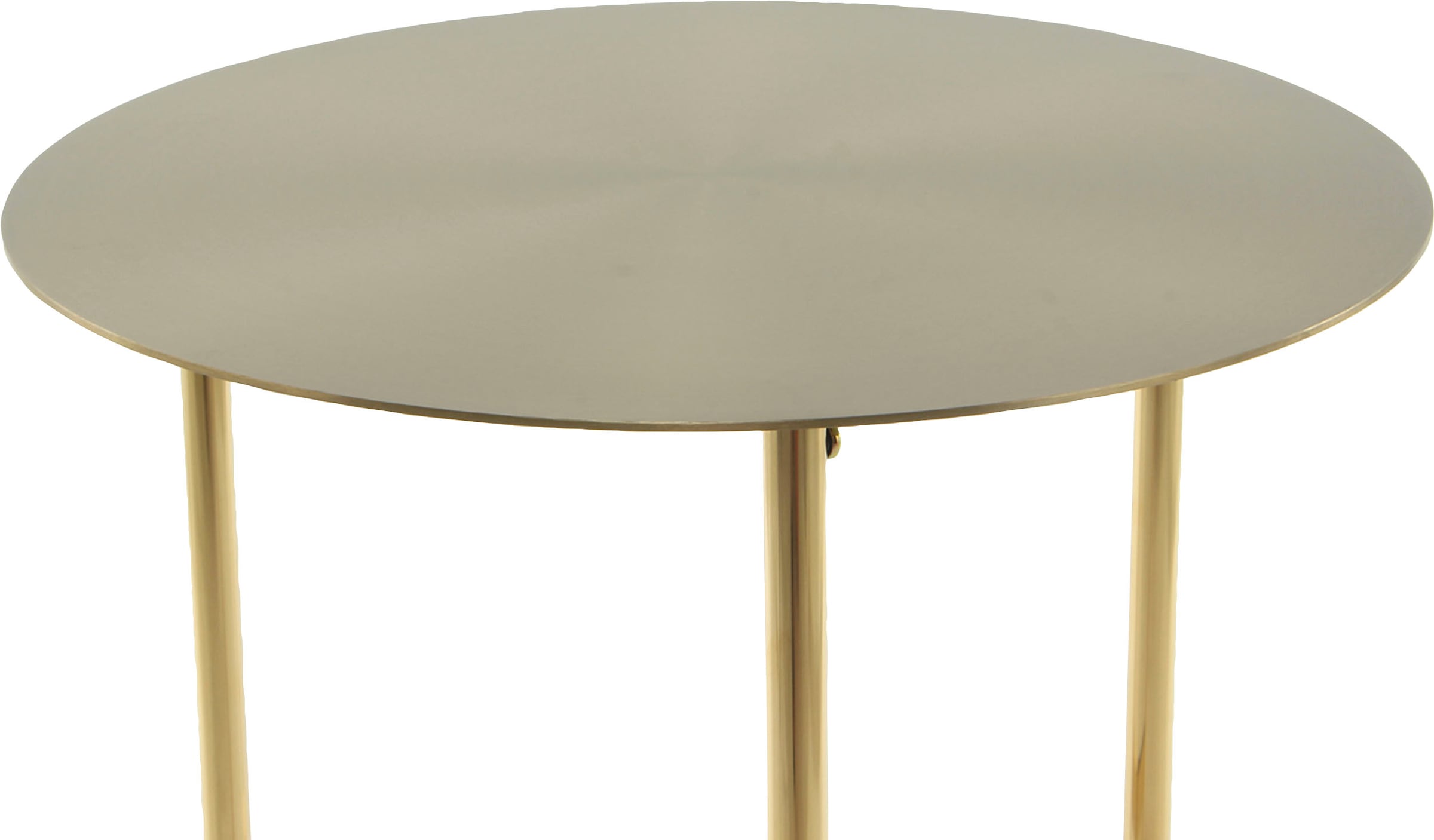 Kayoom Beistelltisch »Pema, Minimalistisches Design, Passt zu jedem Einrichtungsstil«, (1 St.), minimalistisches Gestelldesign aus Edelstahl, runde Ablagefläche