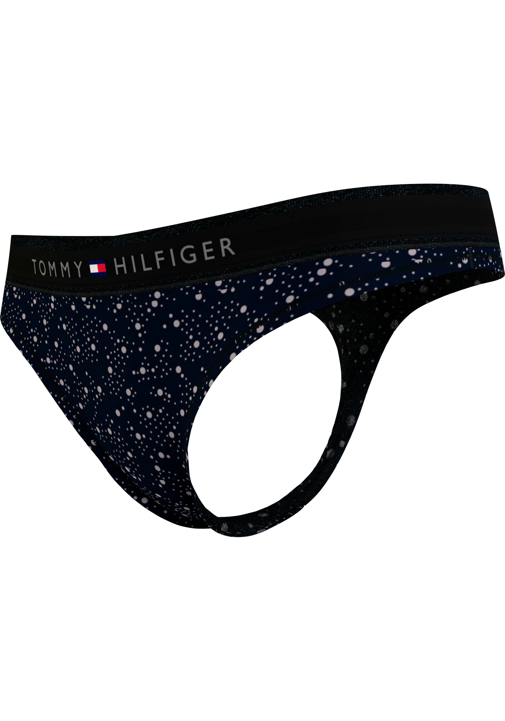 Tommy Hilfiger Underwear T-String PRINT«, | Logobund und mit »THONG modischem BAUR Labelflag