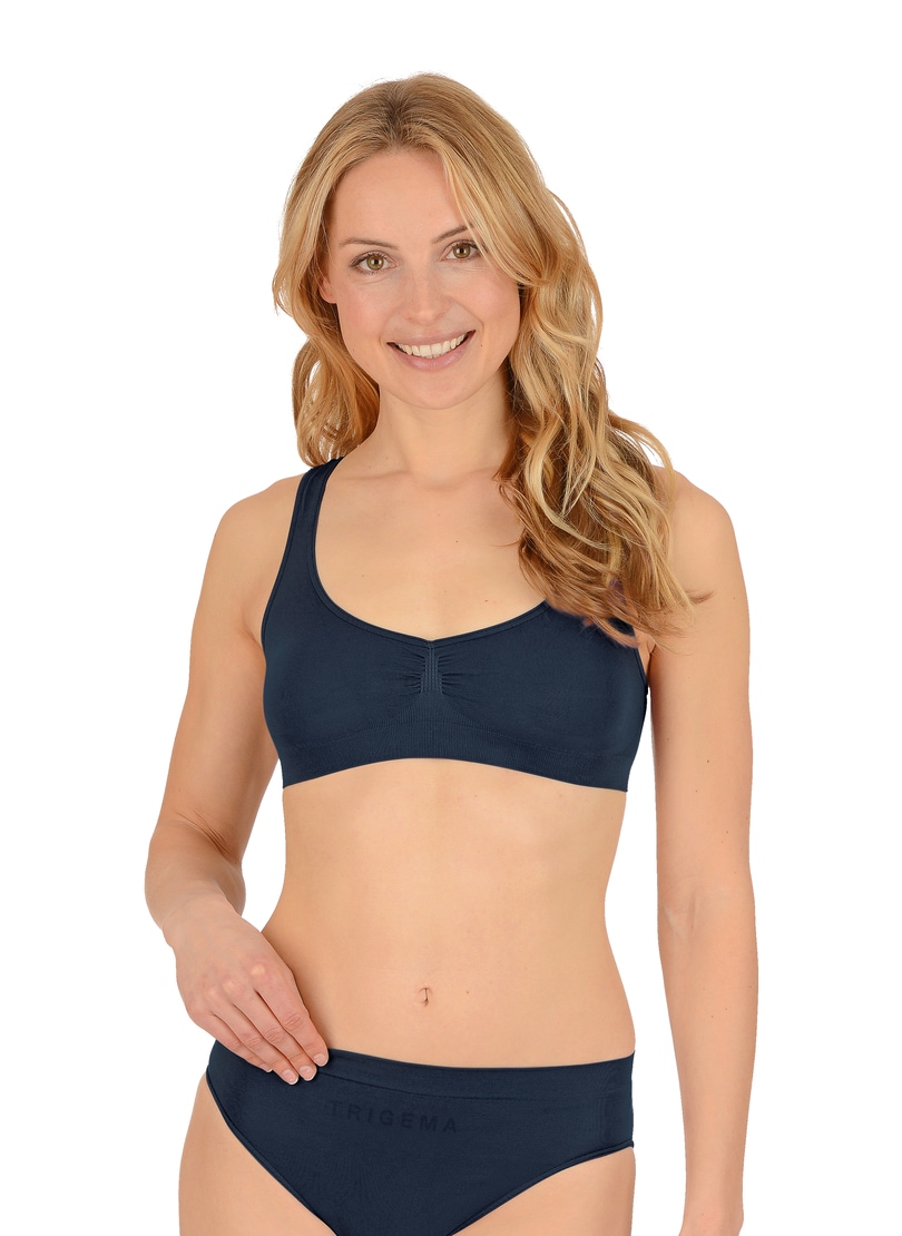 Trigema Bügelloser BH »TRIGEMA Bustier aus Polyamid/Elastan« 1
