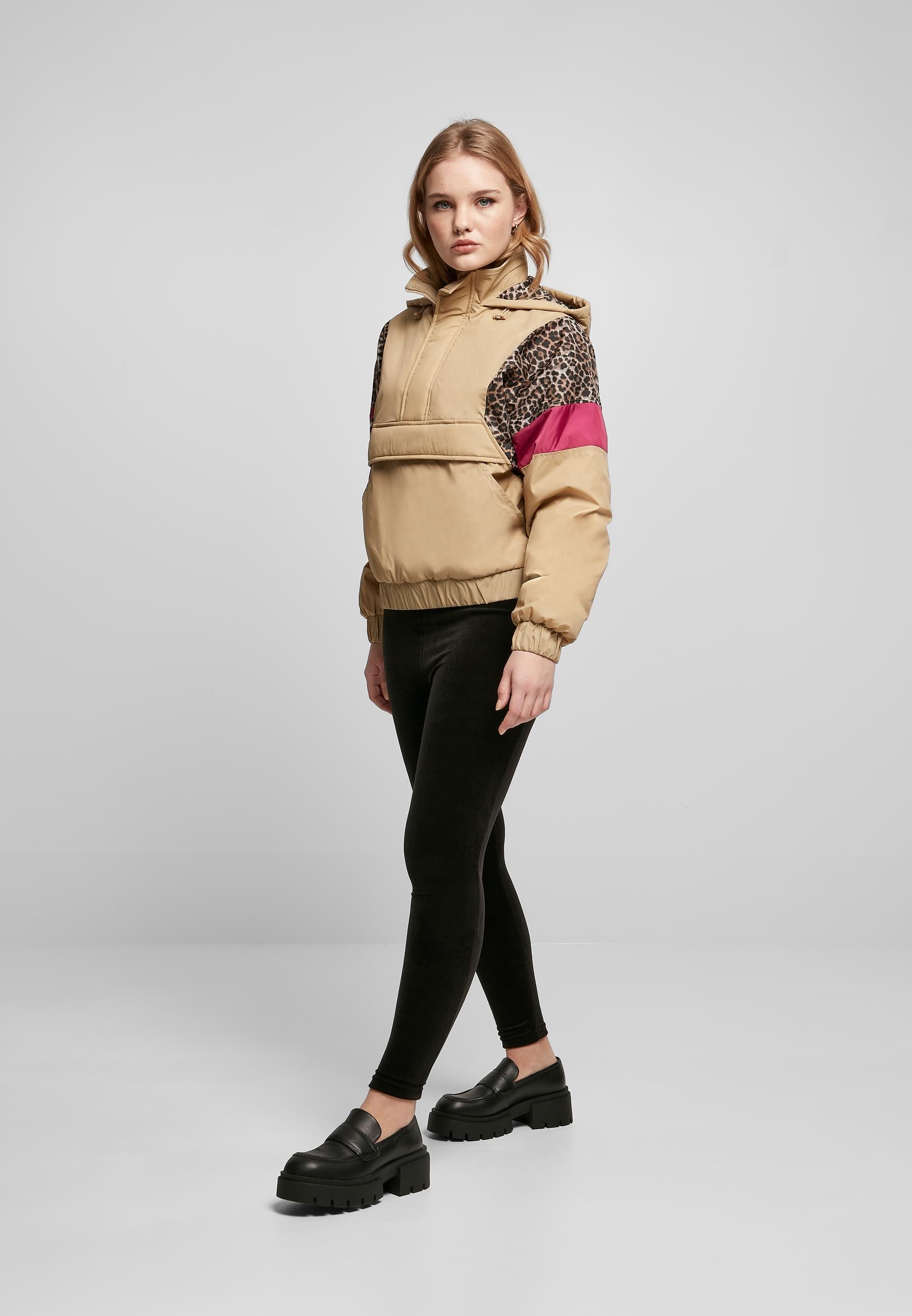 URBAN CLASSICS Allwetterjacke »Urban Classics Damen Ladies AOP Mixed Pull Over Jacket«, (1 St.), mit Kapuze