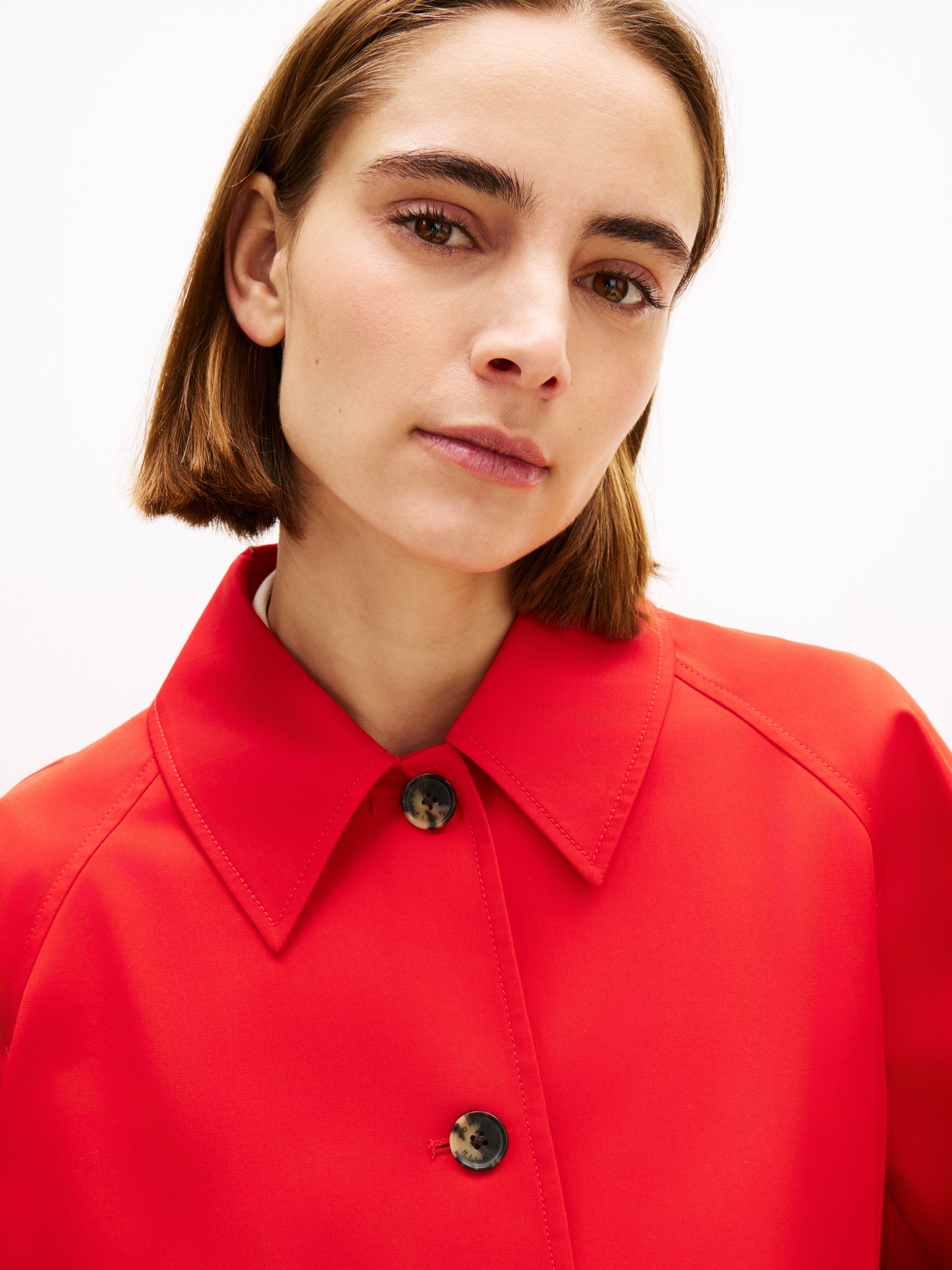 Tommy Hilfiger Kurzjacke "COTTON SHORT JACKET" mit aufgesetzten Taschen, Re günstig online kaufen