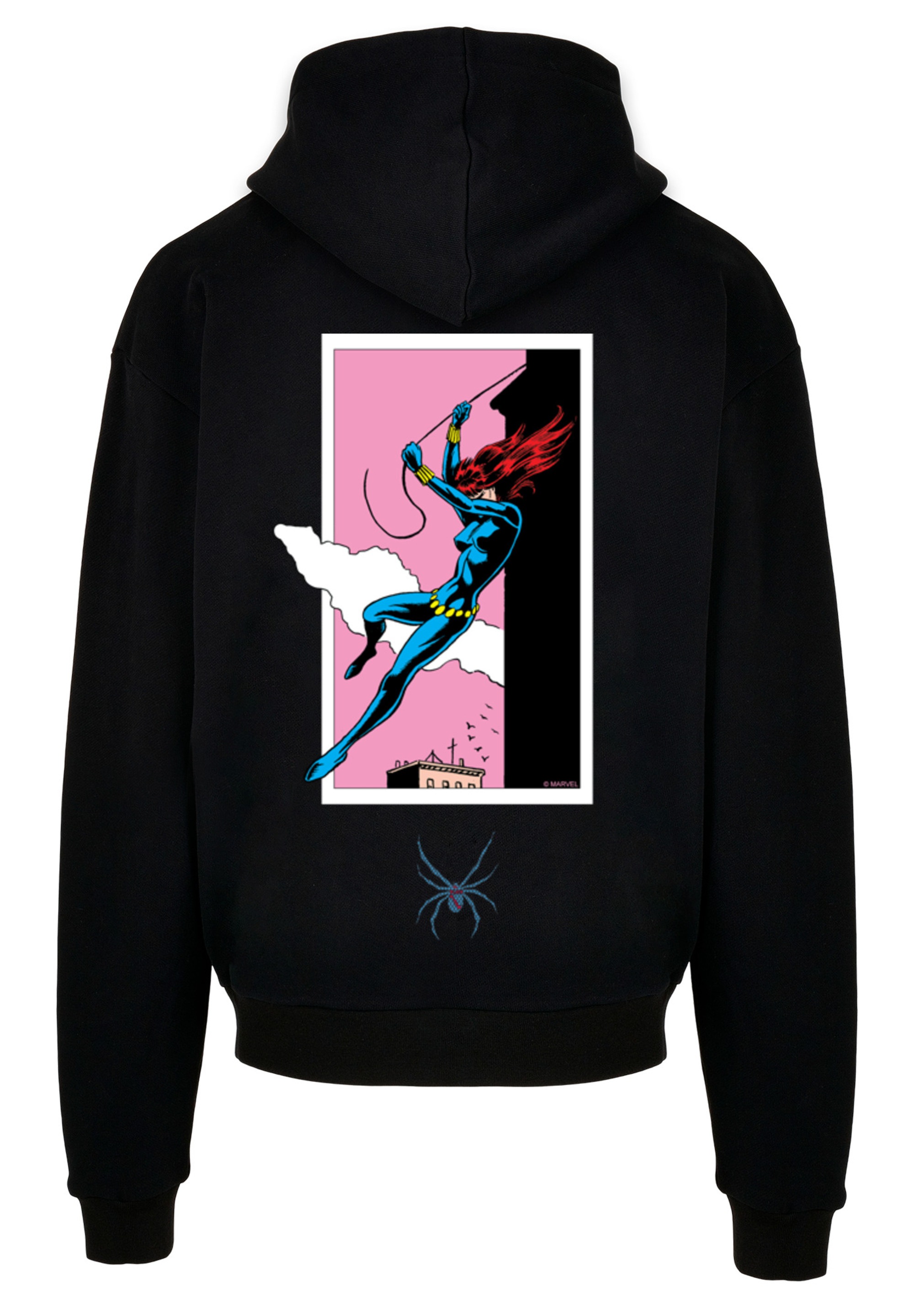 F4NT4STIC Kapuzenpullover »Marvel Comics Black Widow Roof Jump«, Print