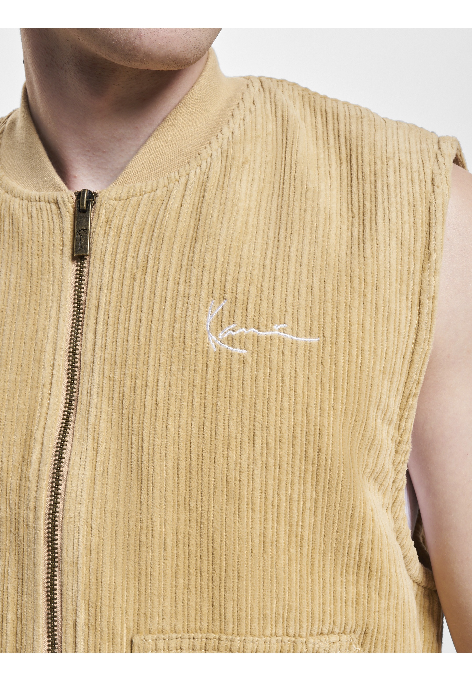 Karl Kani Steppweste »Karl Kani Herren KU233-006-1 KK Chest Signature Corduroy Vest« 1