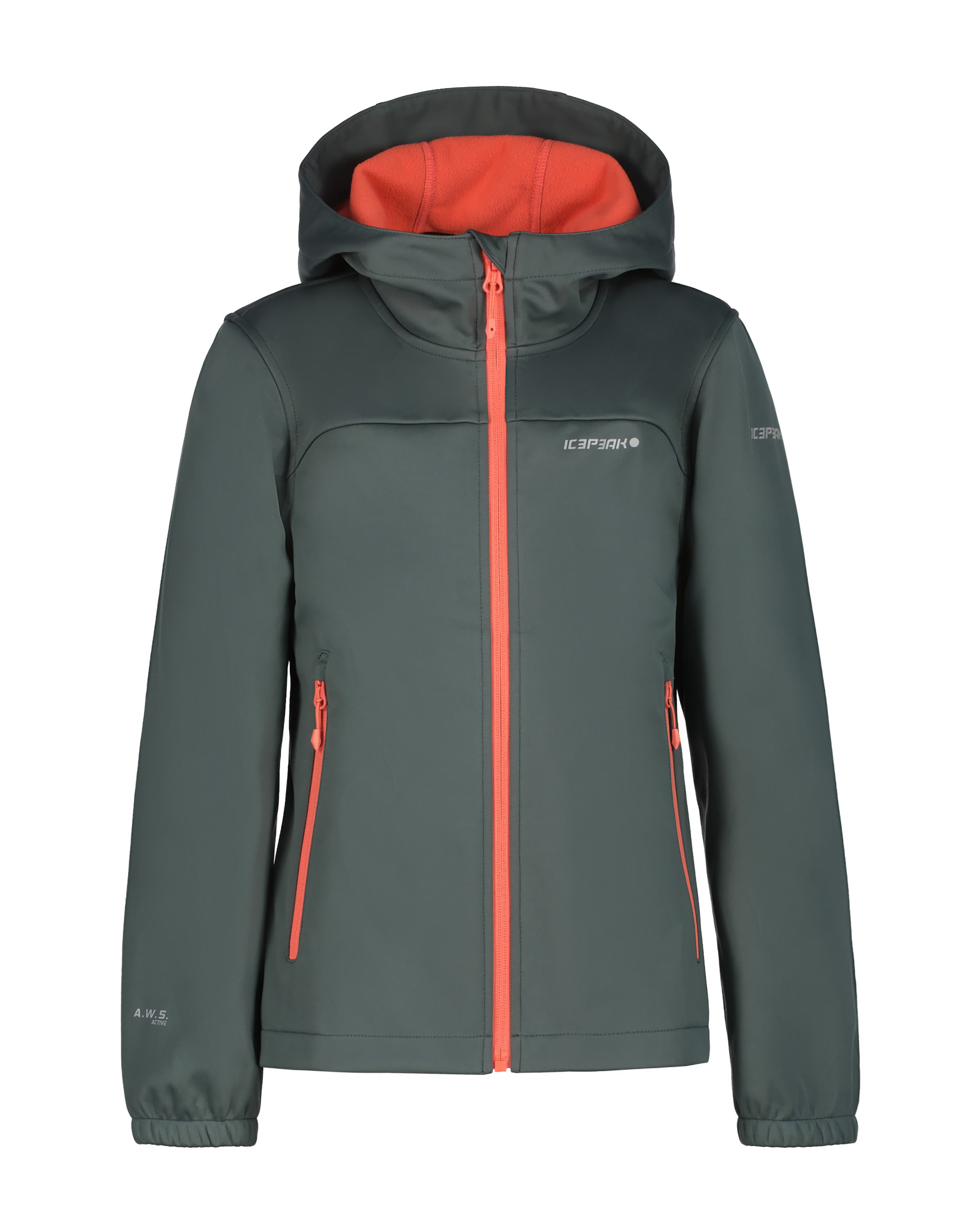 Icepeak Softshelljacke "SOFTSHELLJACKE KULM - für Kinder", mit Kapuze