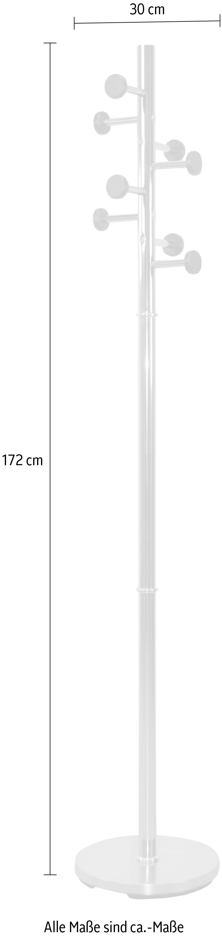 INOSIGN Garderobenständer, aus Metall, Höhe 172 cm, 8 Haken