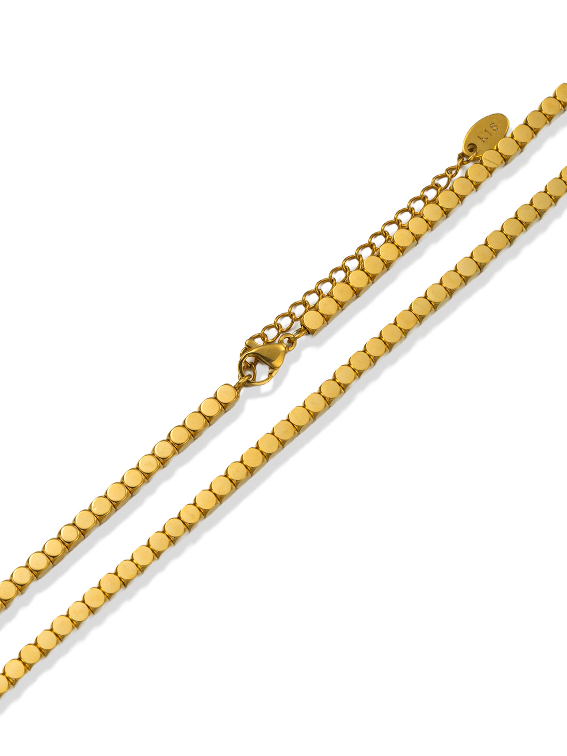 Aniston JEWELRY & WATCHES Kette ohne Anhänger »Schmuck Geschenk Edelstahl Halsschmuck Halskette Würfel« Made in Germany