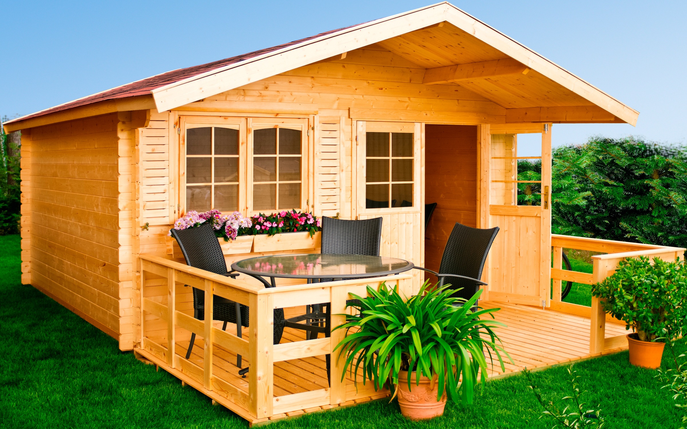 KONIFERA Terrasse "Lillevilla", für Gartenhaus "Lillevilla 279" / "Lillevil günstig online kaufen