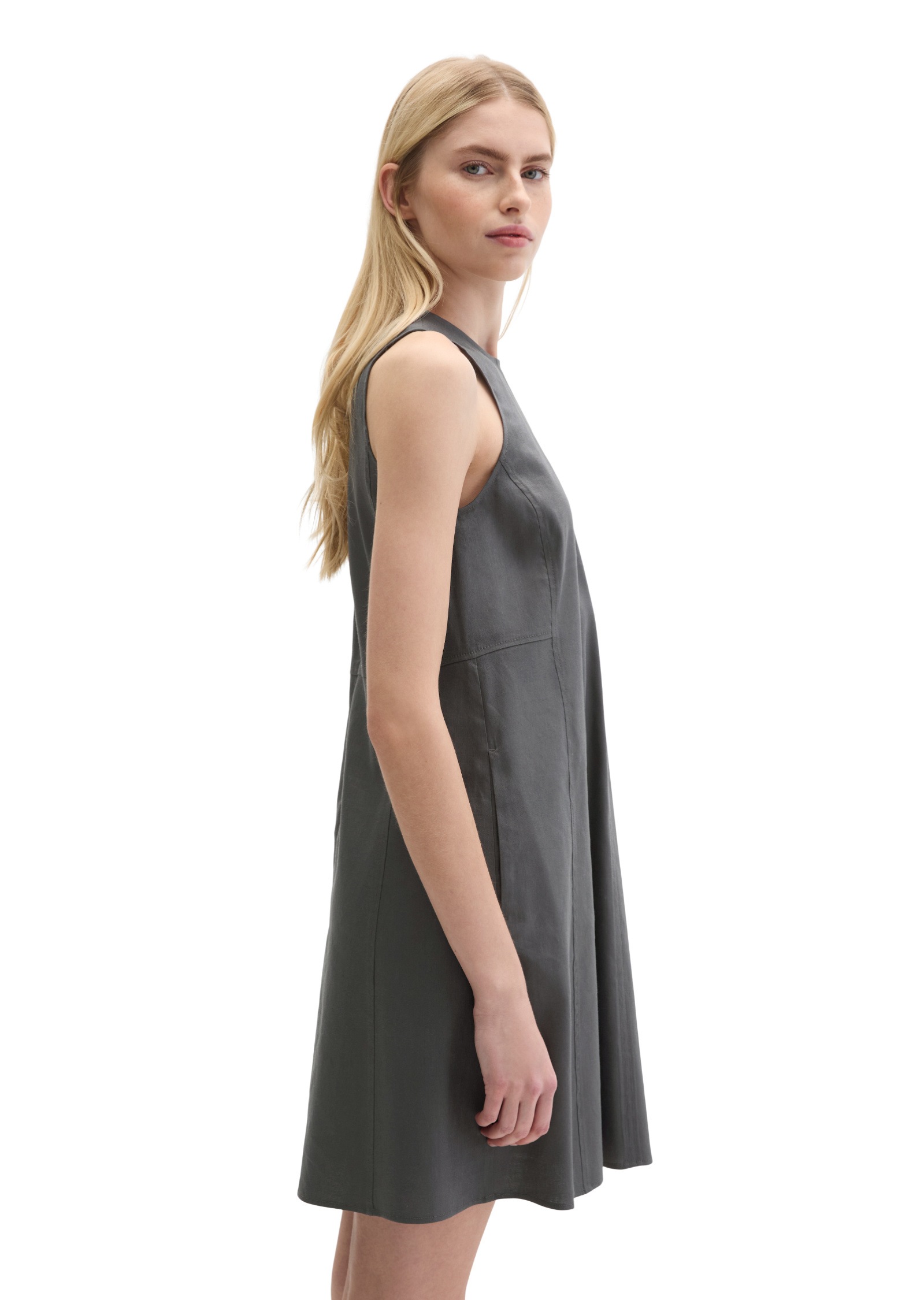 Marc OPolo Midikleid "aus Viskose-Leinen-Stretch" günstig online kaufen